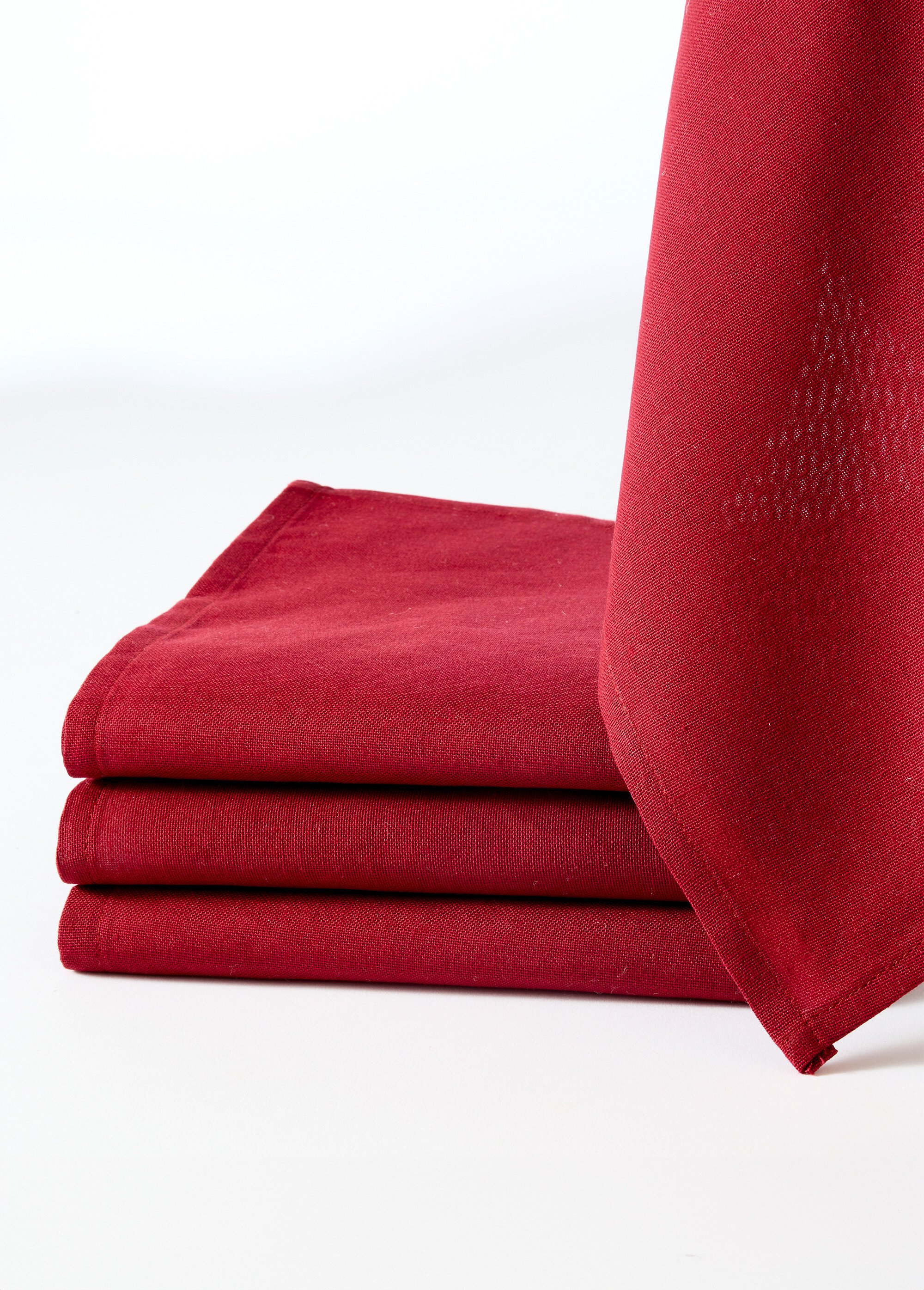 Serviette de table coton - lot de 4 Rouge RUVOL FA1