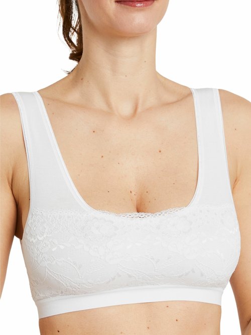 Soutien-gorge brassière dentelle extensible Femme Blanc VISSILA DE1