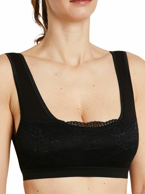 Soutien-gorge brassière dentelle extensible Femme Noir VISSILA DE1