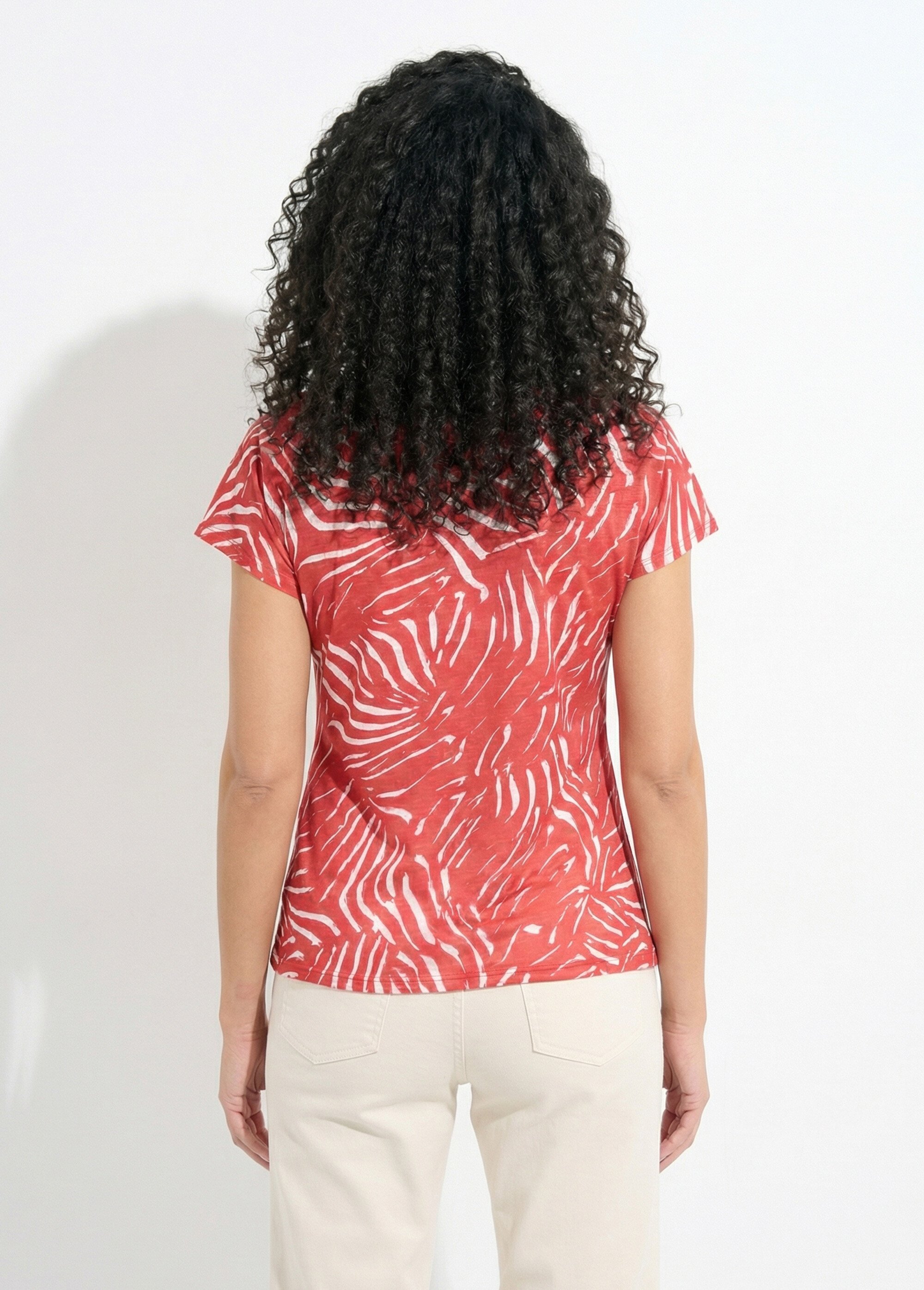 T-shirt col rond manches courtes imprimé