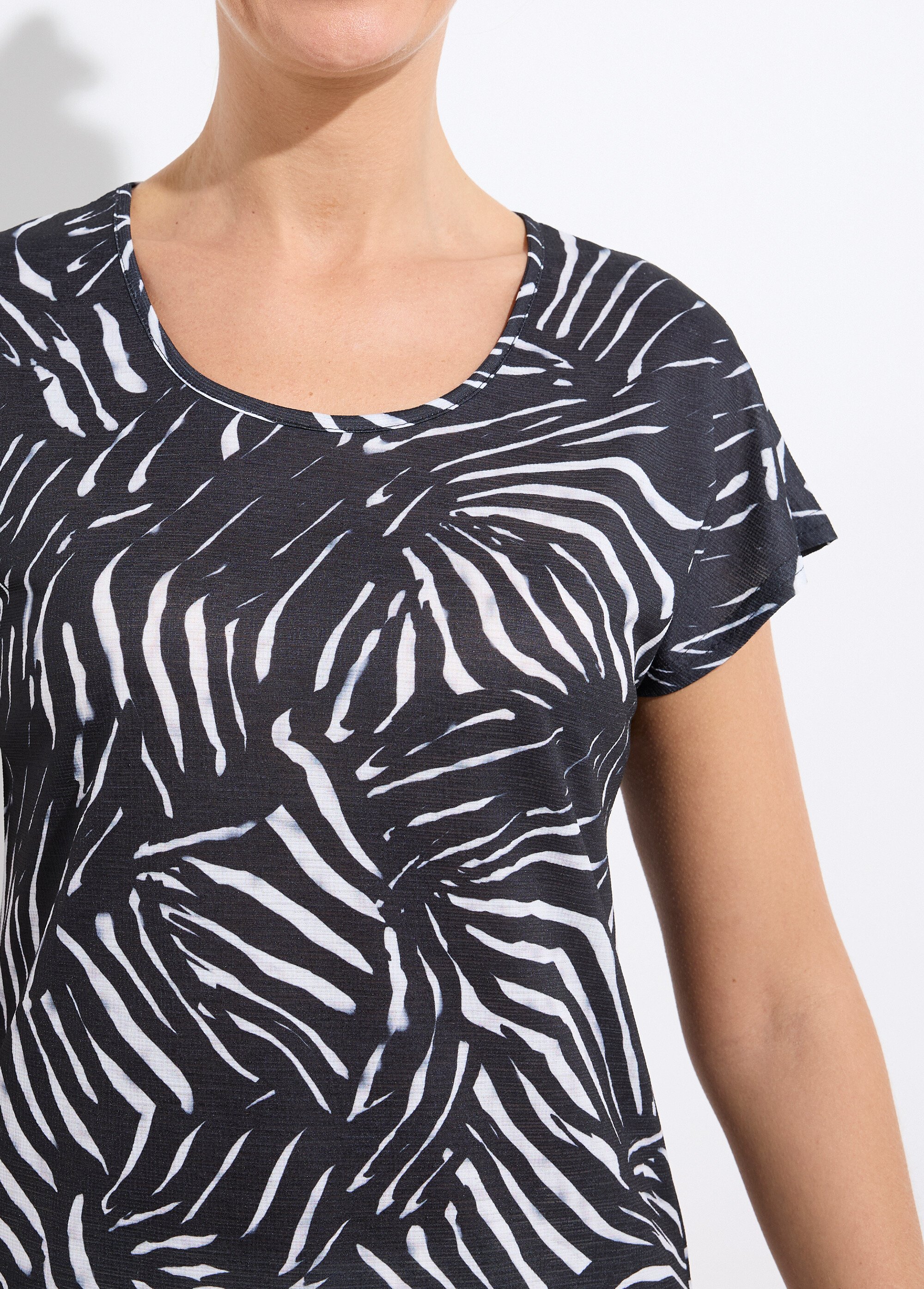 T-shirt col rond manches courtes imprimé