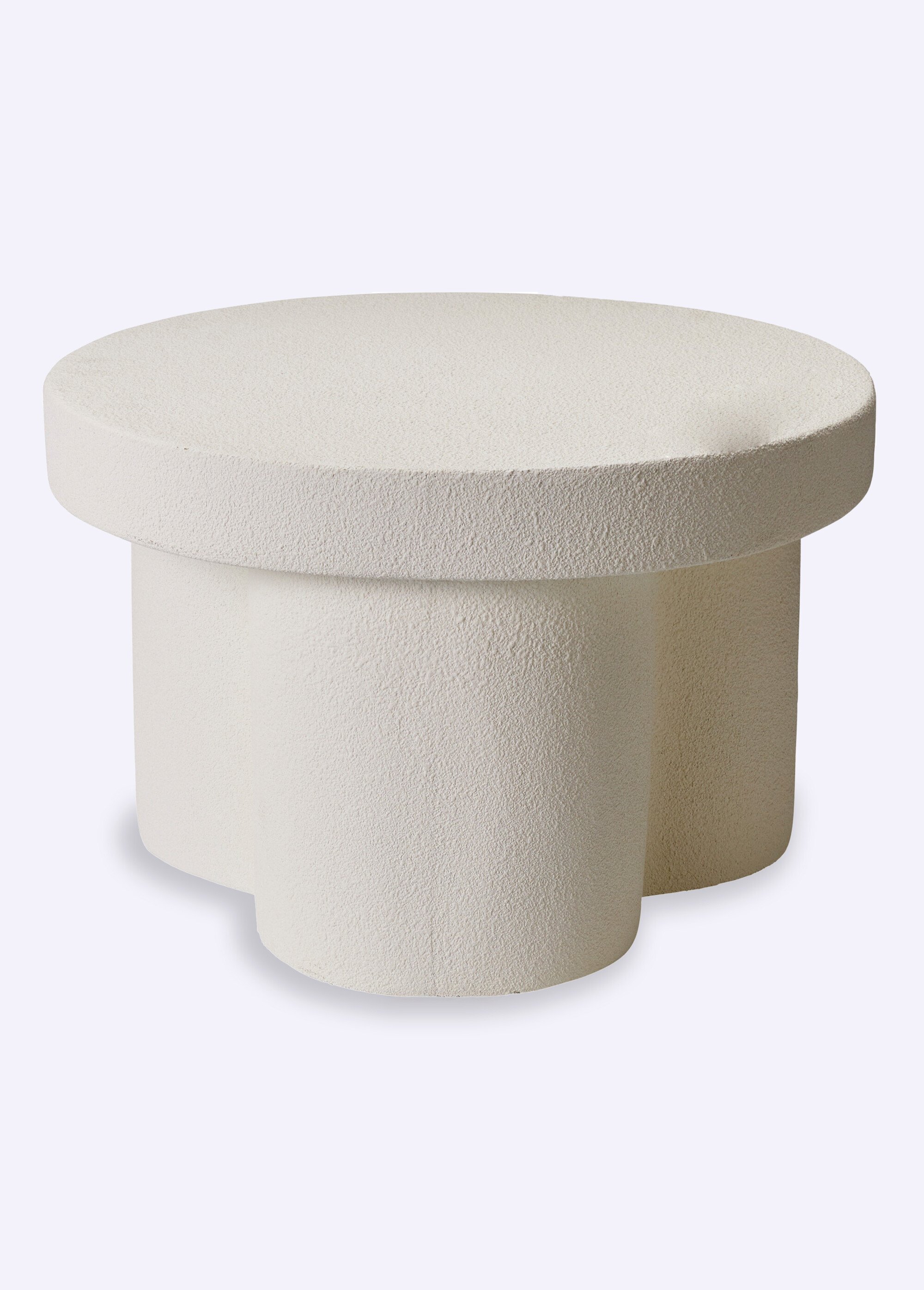 Table basse en métal, aspect brut BLANC KP-HZ1259930 FA1