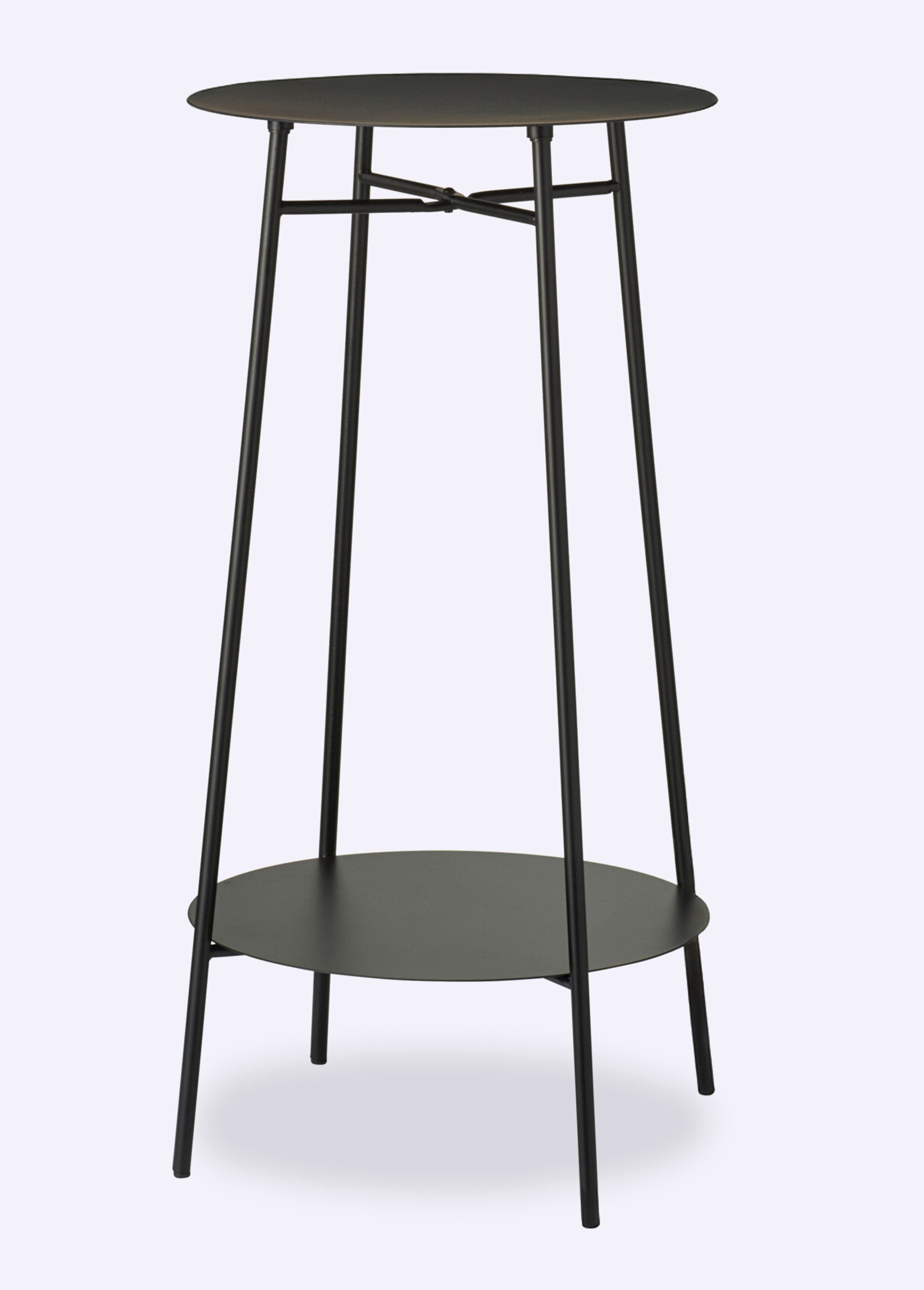 Table d'appoint en métal façon sellette