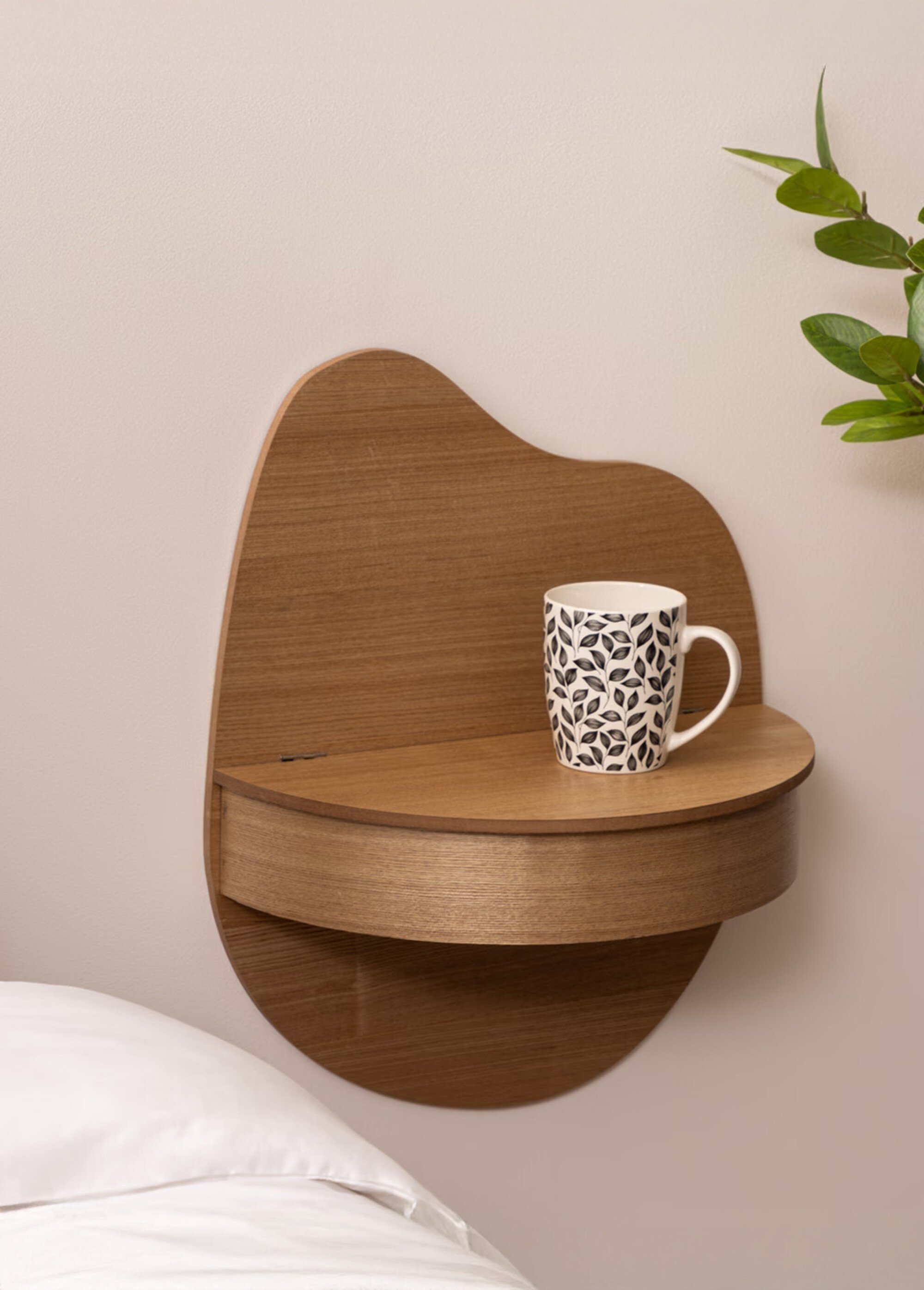 Tablette murale avec rangement caché MARRON JJA-197645 SI1