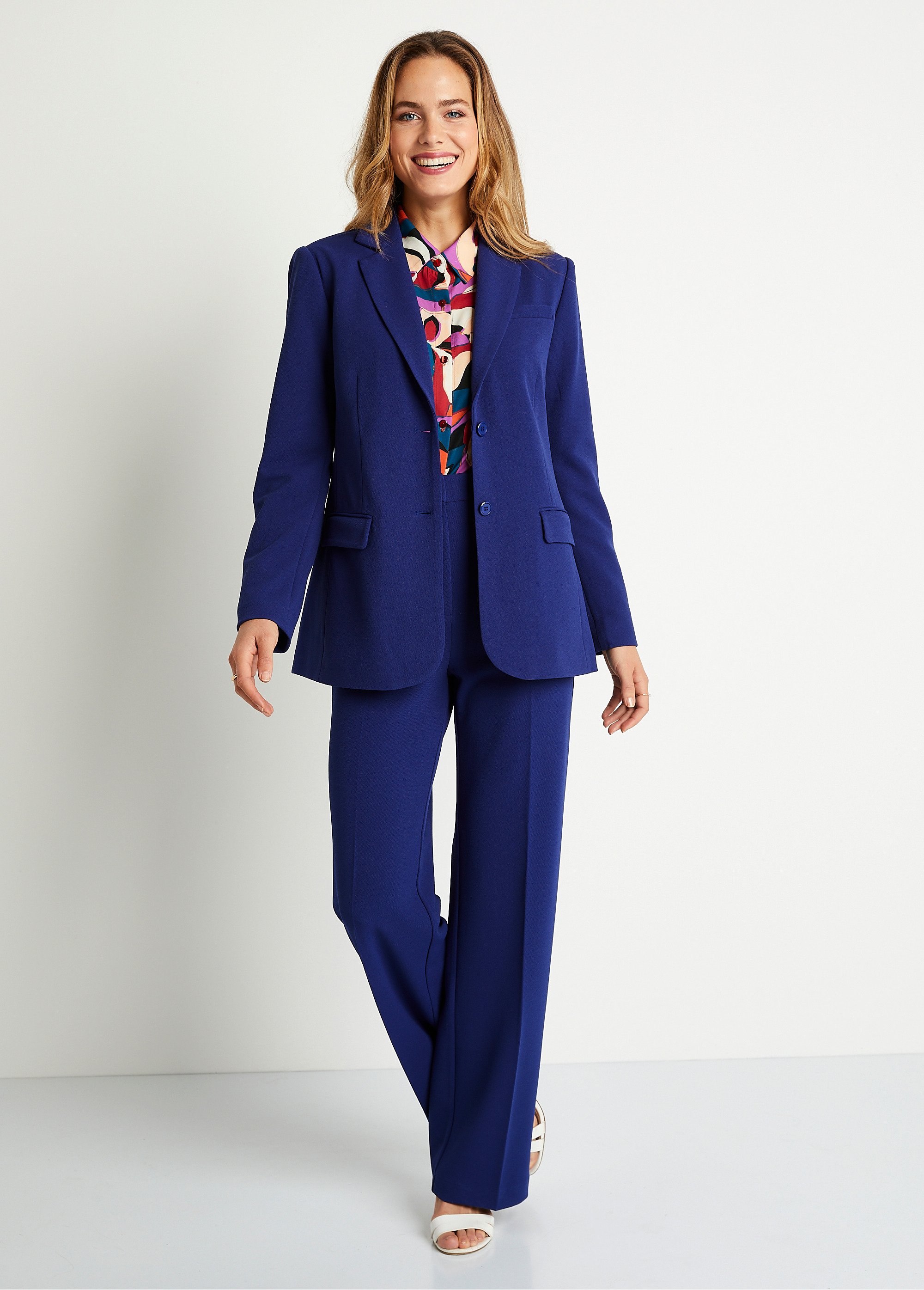 Blazer Femme Alfani Bleu Perry - Tissu Drapé, Ouvert Devant, Tailles 8-12-14, Neuf Avec étiquettes