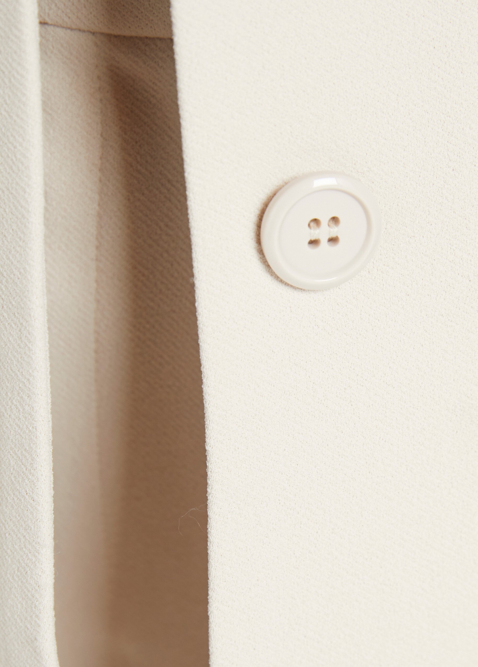 Veste blazer coupe droite maille unie Femme Beige TAGADA DE2