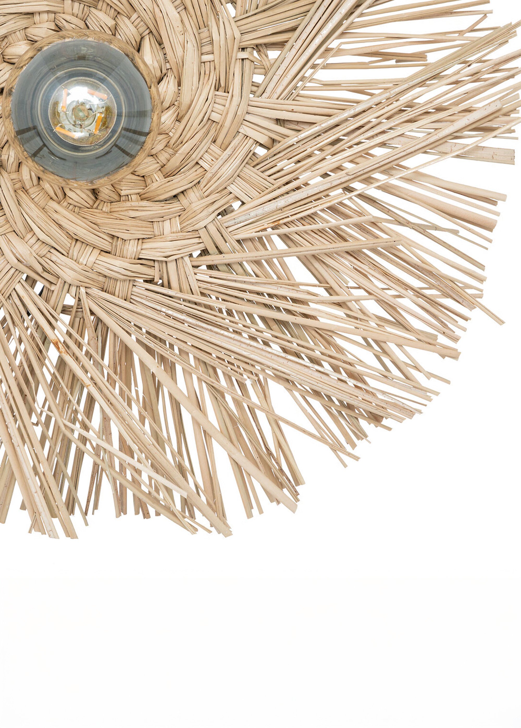 Applique murale en roseau et métal, Tea MARRON JJA-195340 DE2