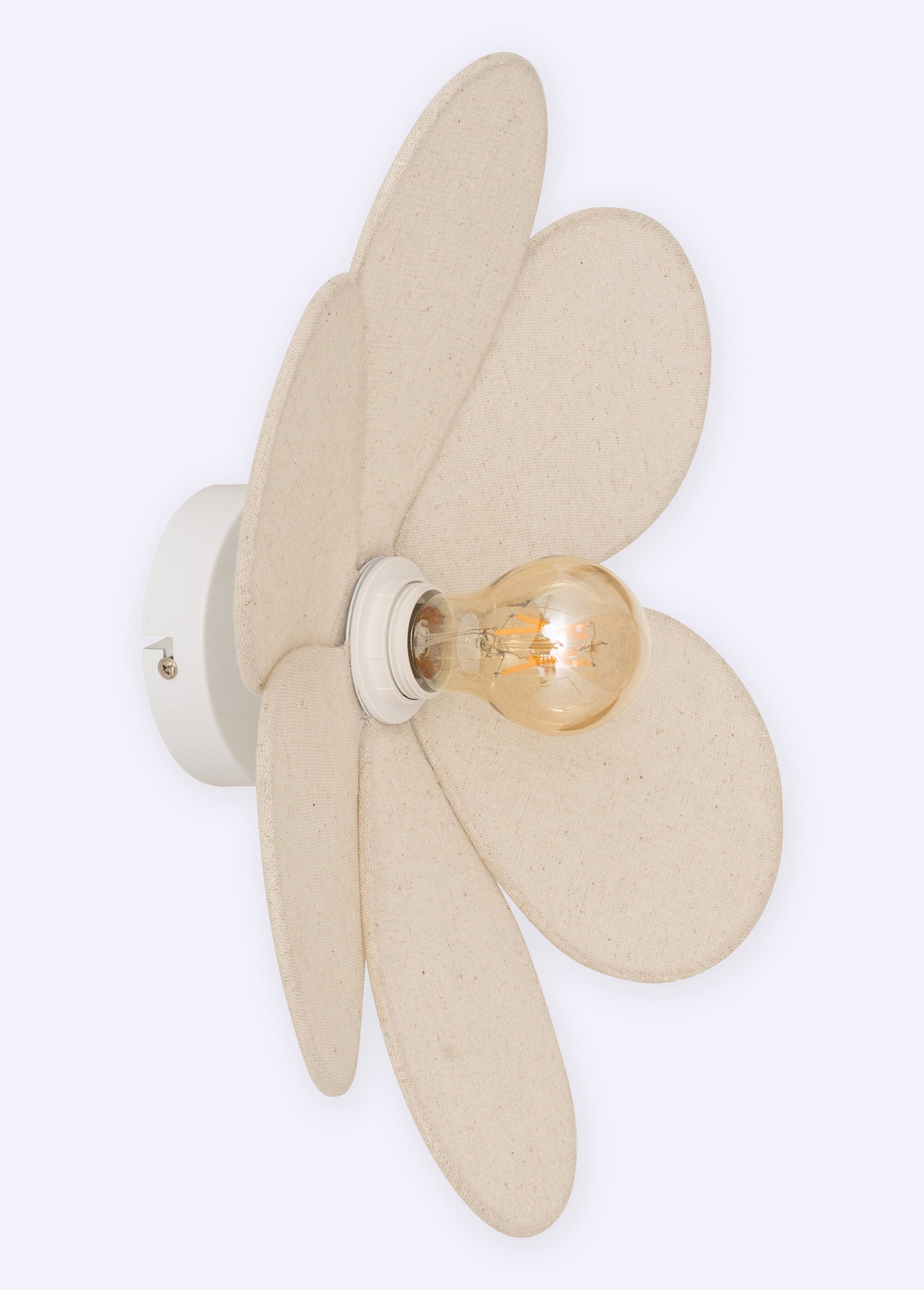 Applique murale pétale en lin, Naya BEIGE JJA-210340 FA1