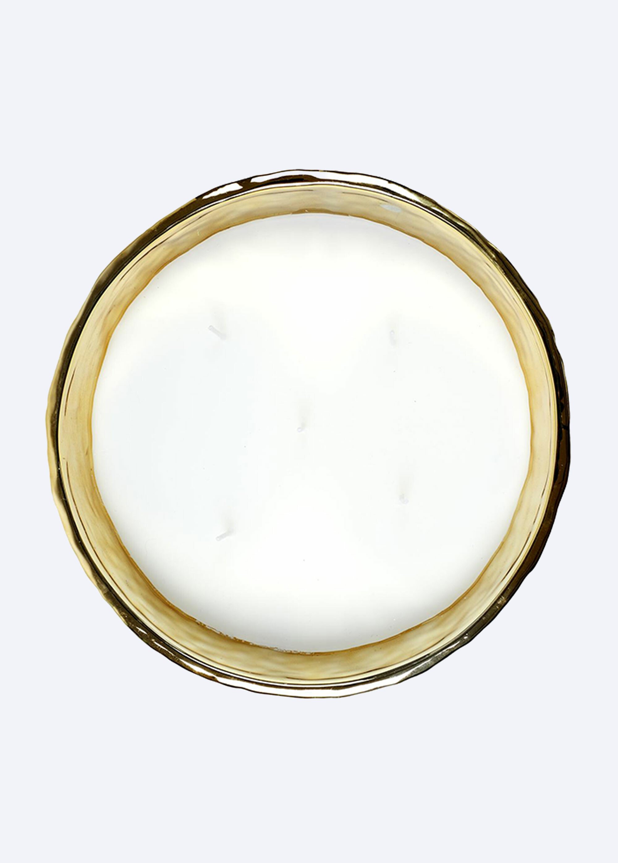 Bougie parfumée contenant métal martelé Doré CMP-BO5486 DE1