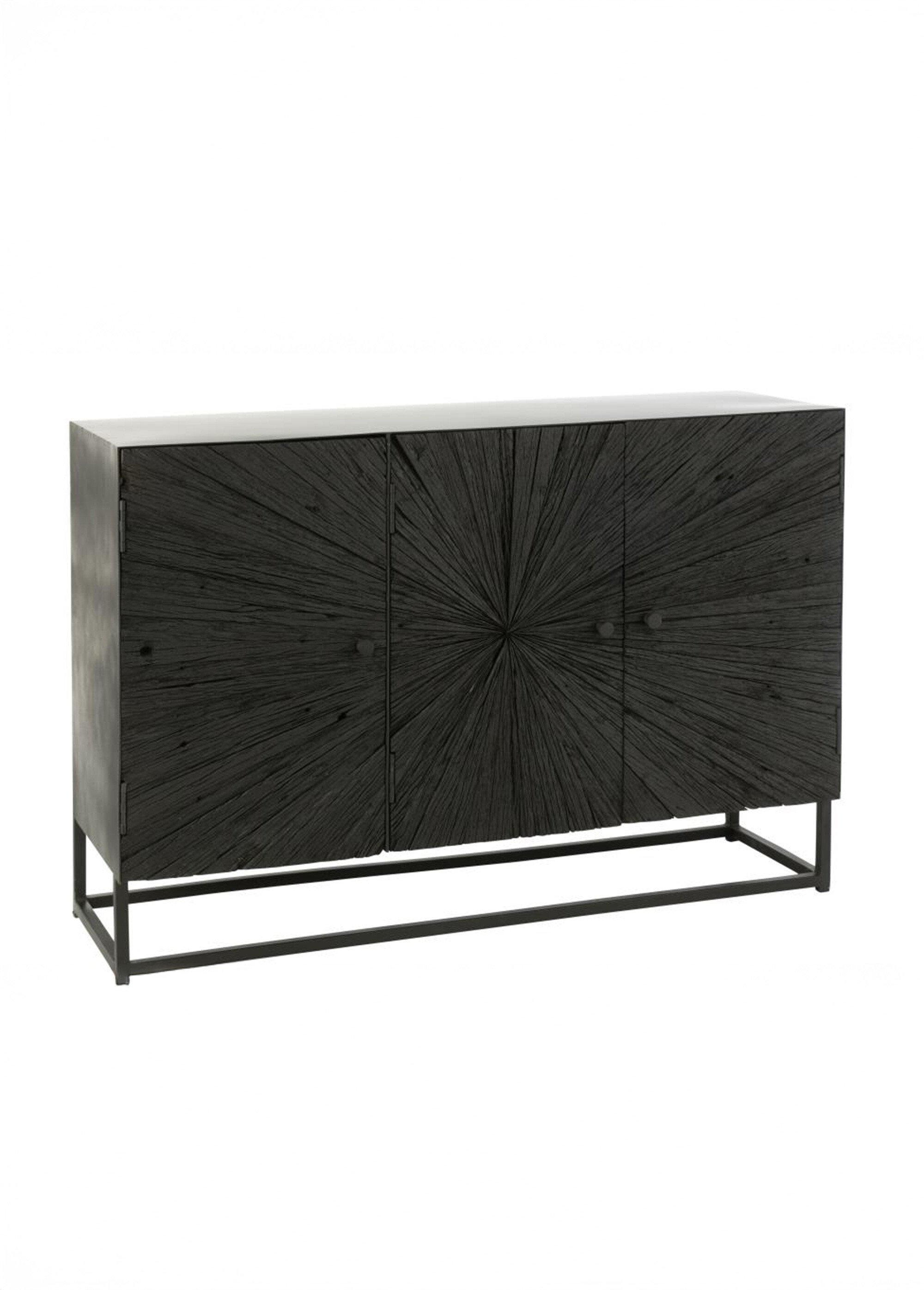 Buffet teck façade décor perspective NOIR JP-37756 FA1