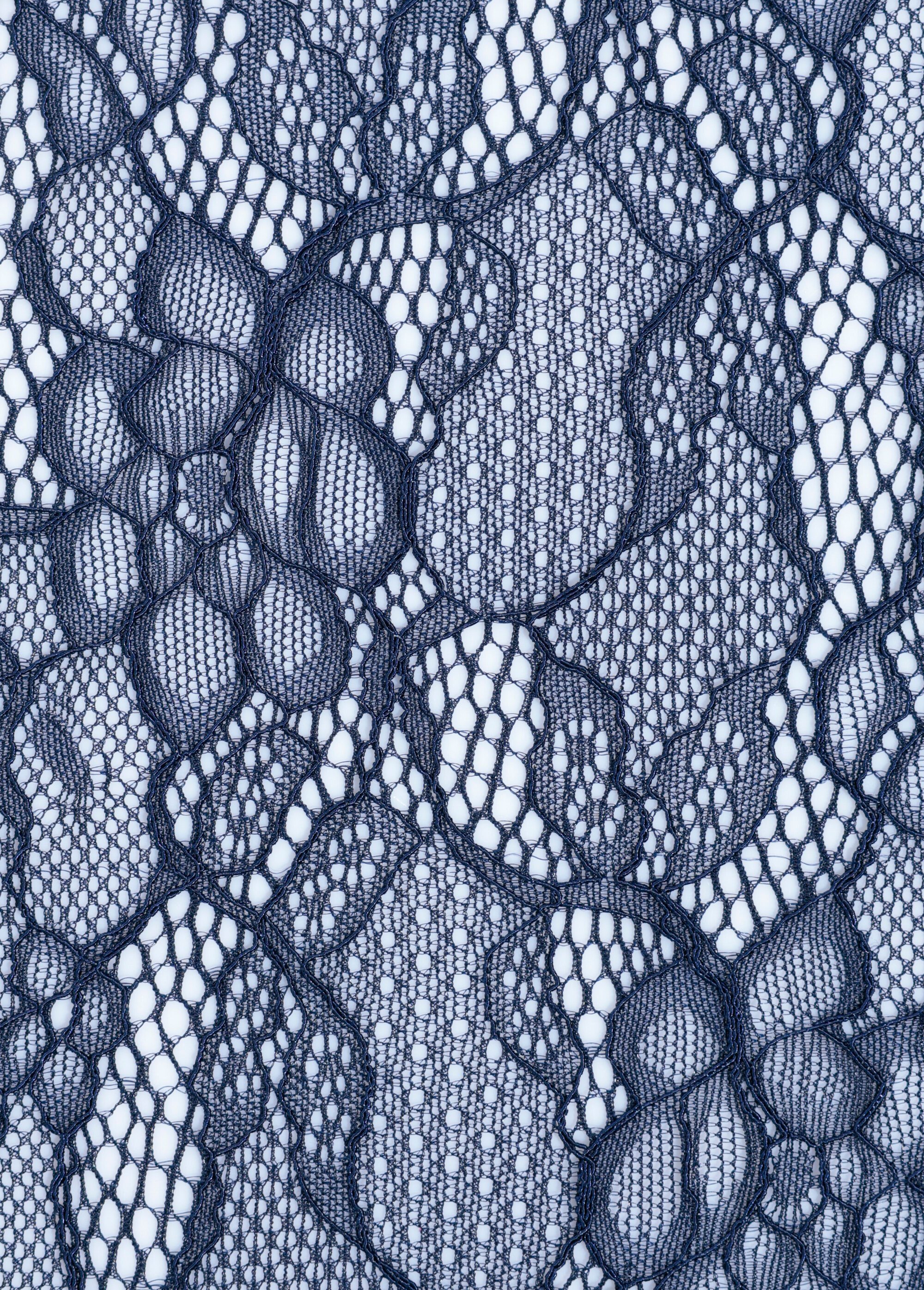 Coupon dentelle type Leavers, 4M BLEU COT145945 DE2