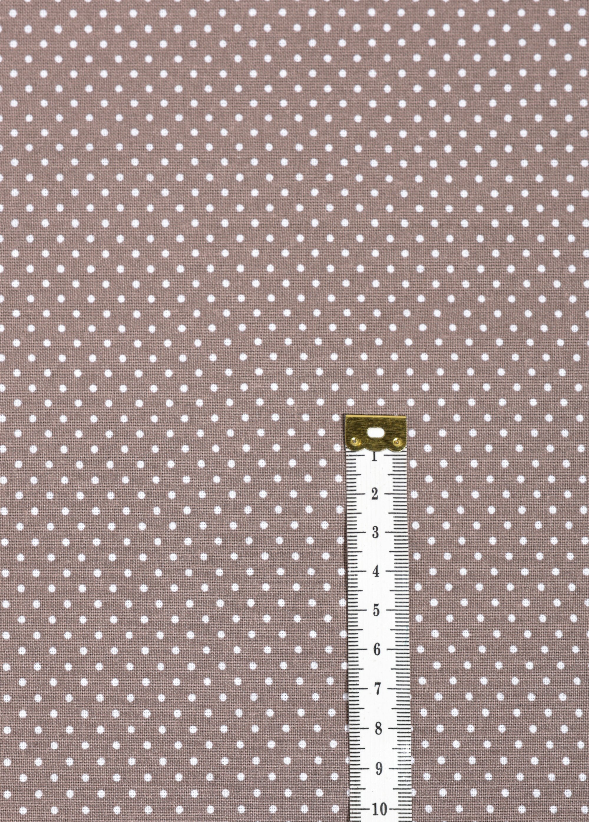 Coupon tissu crétonne, motif mini pois