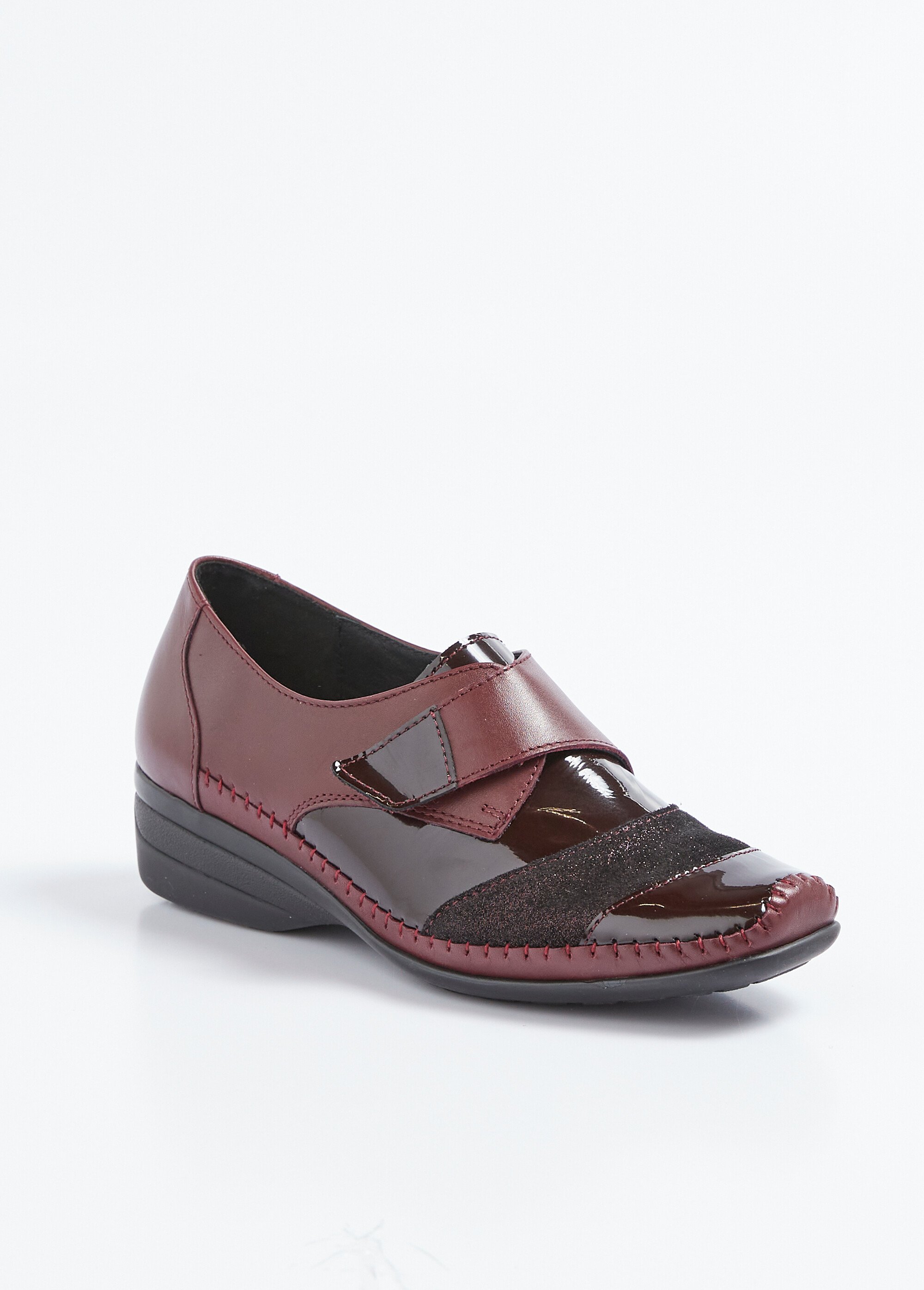 Derbies compensées scratchées Femme Rouge OREE FA1