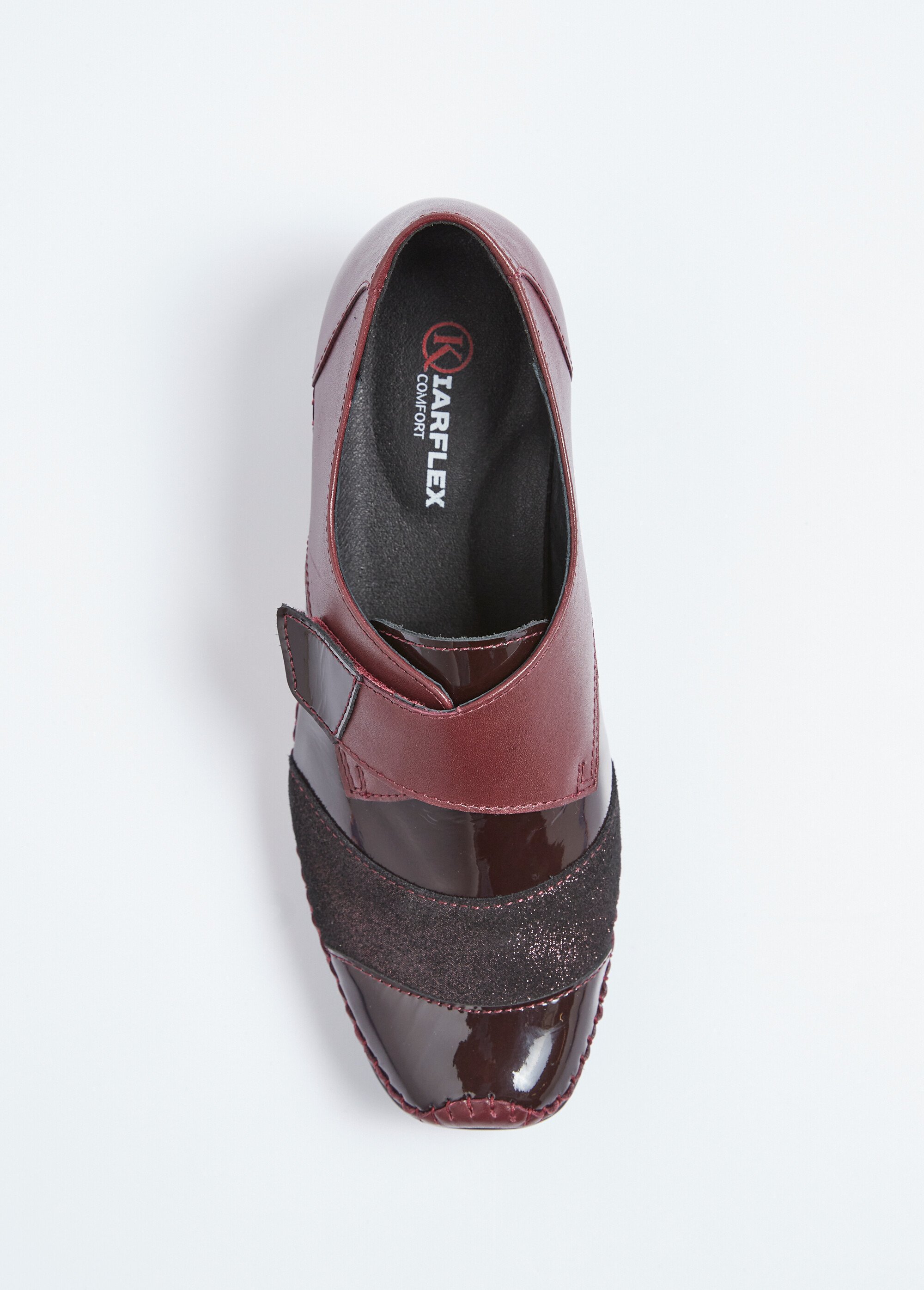 Derbies compensées scratchées Femme Rouge OREE OV1