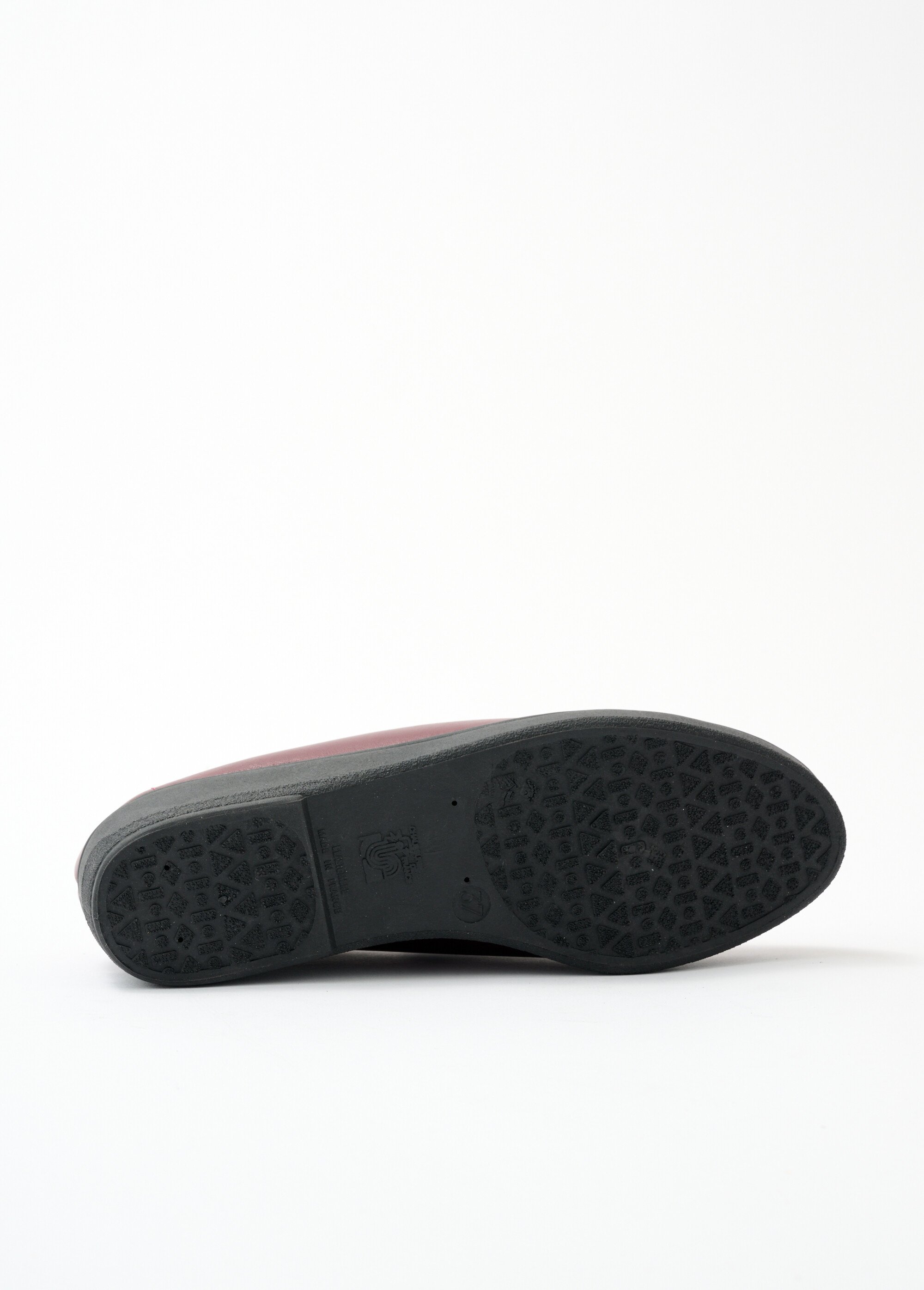 Derbies grande largeur scratchées cuir brodées Femme Rouge OLVARO UN1