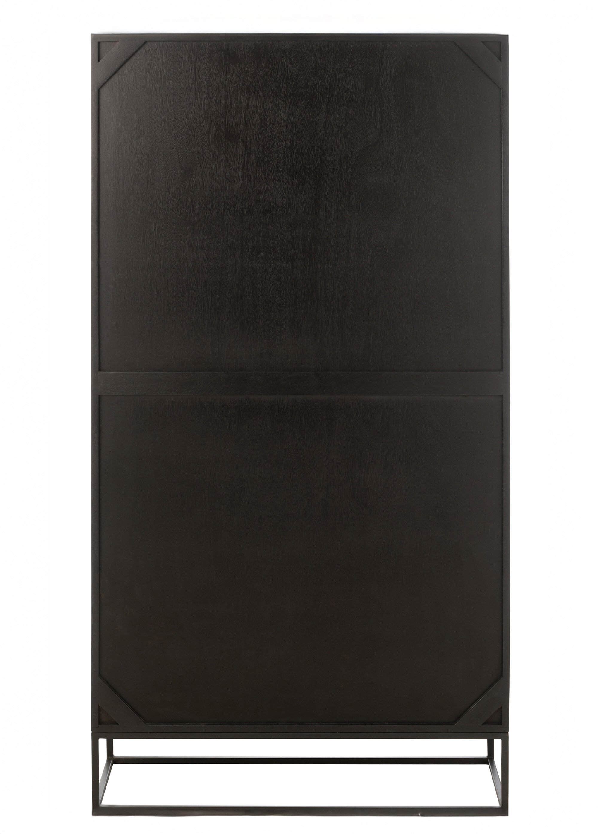 Etagère design arches, en manguier 2N NOIR JP-46013 DO1