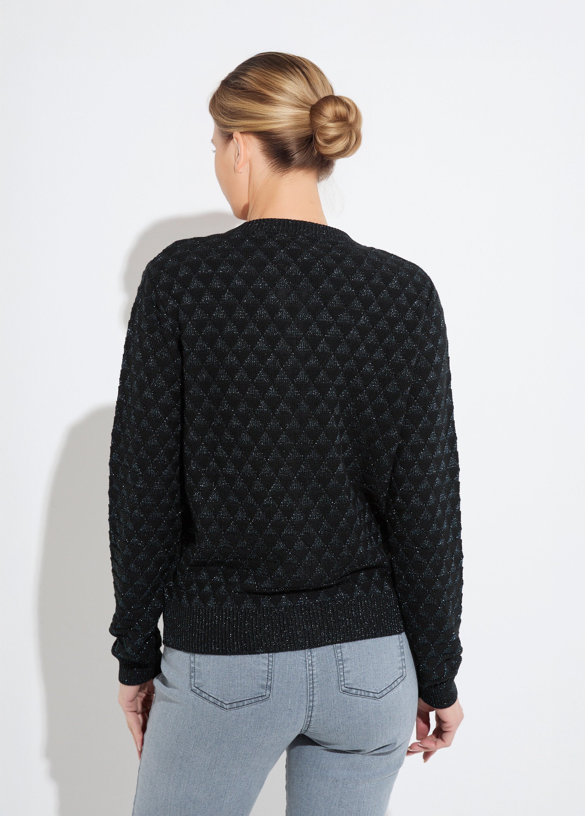 Gilet zippé esprit bomber maille brillante