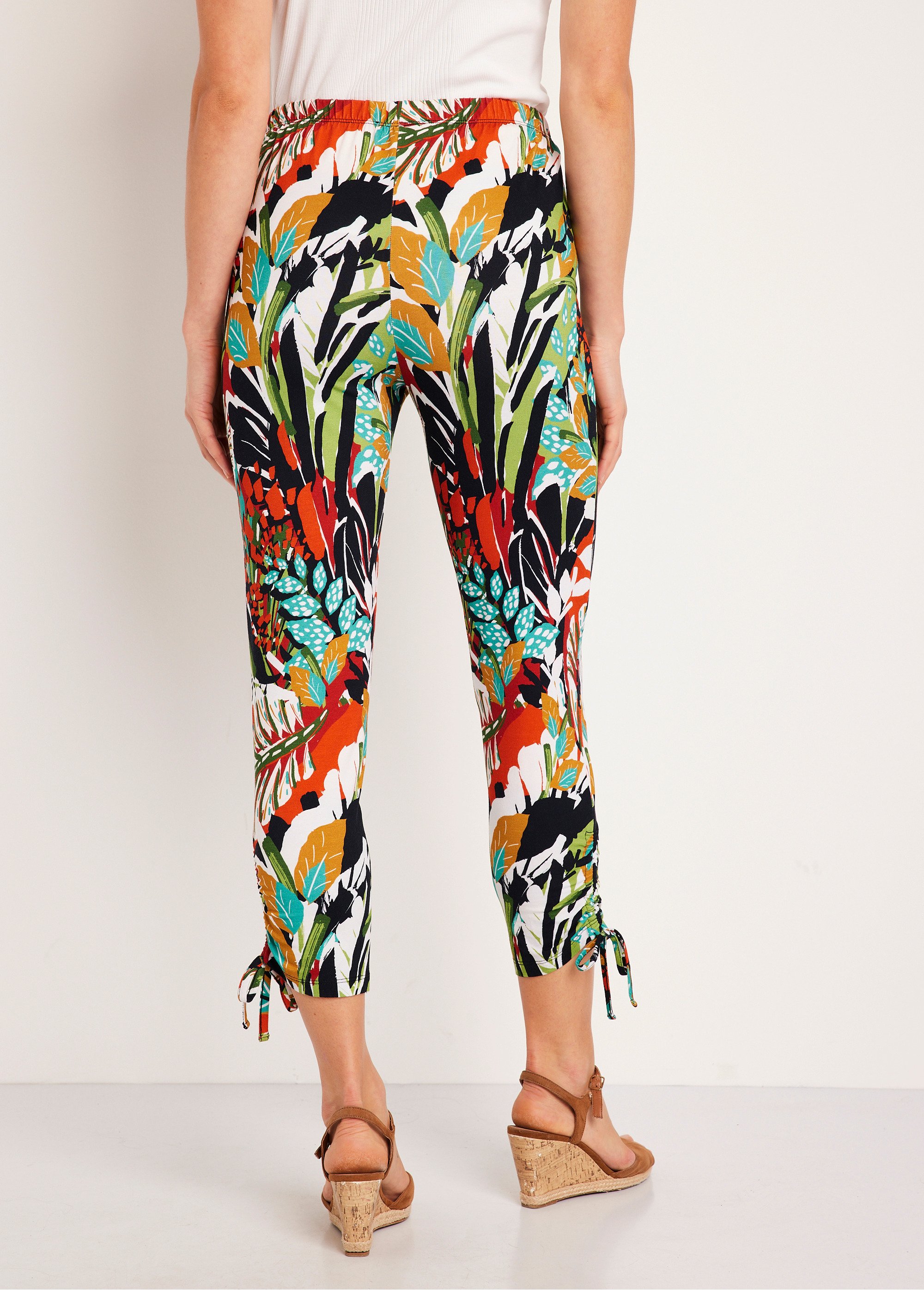 Legging court ceinture élastiqué