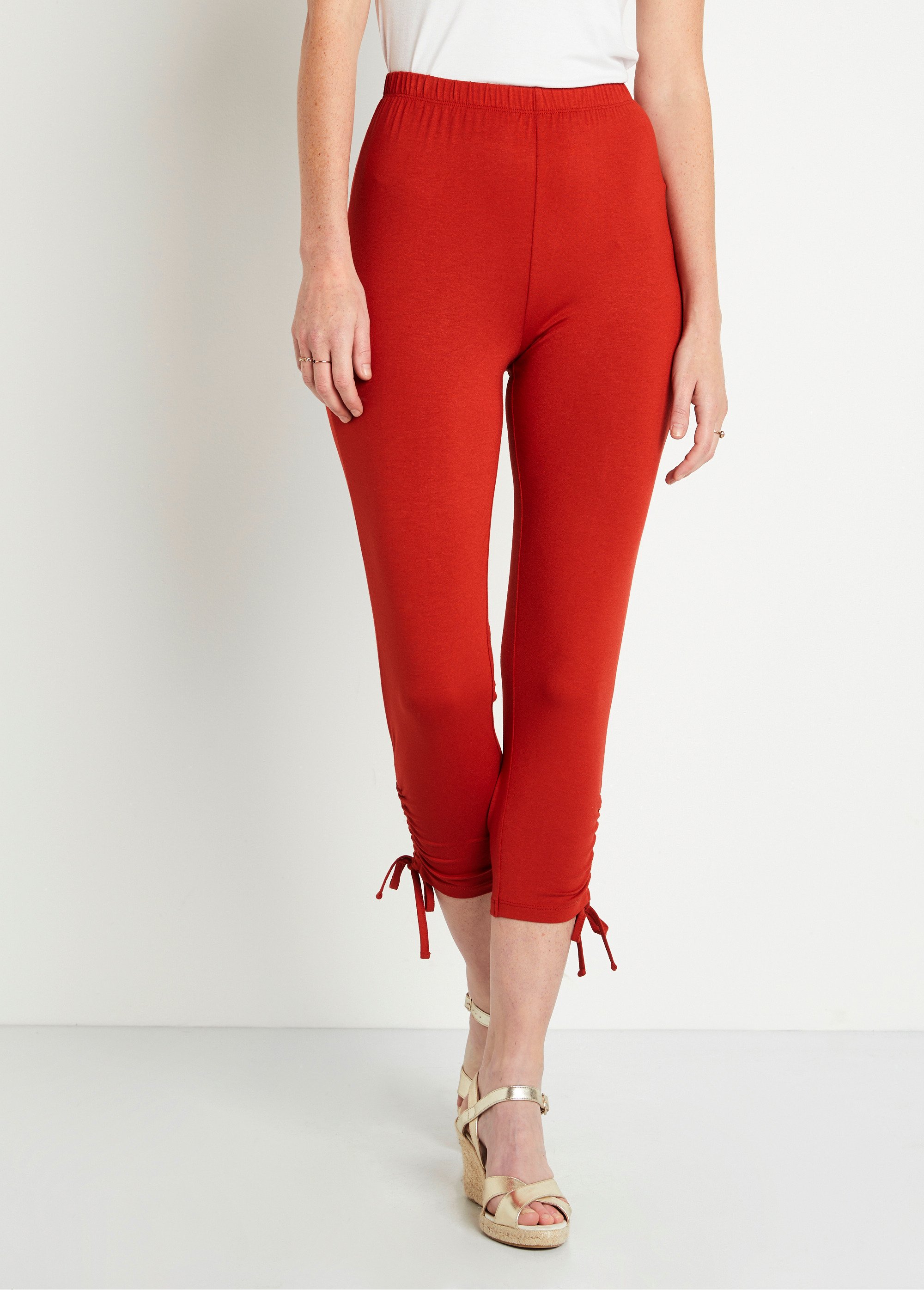 Legging court ceinture élastiqué