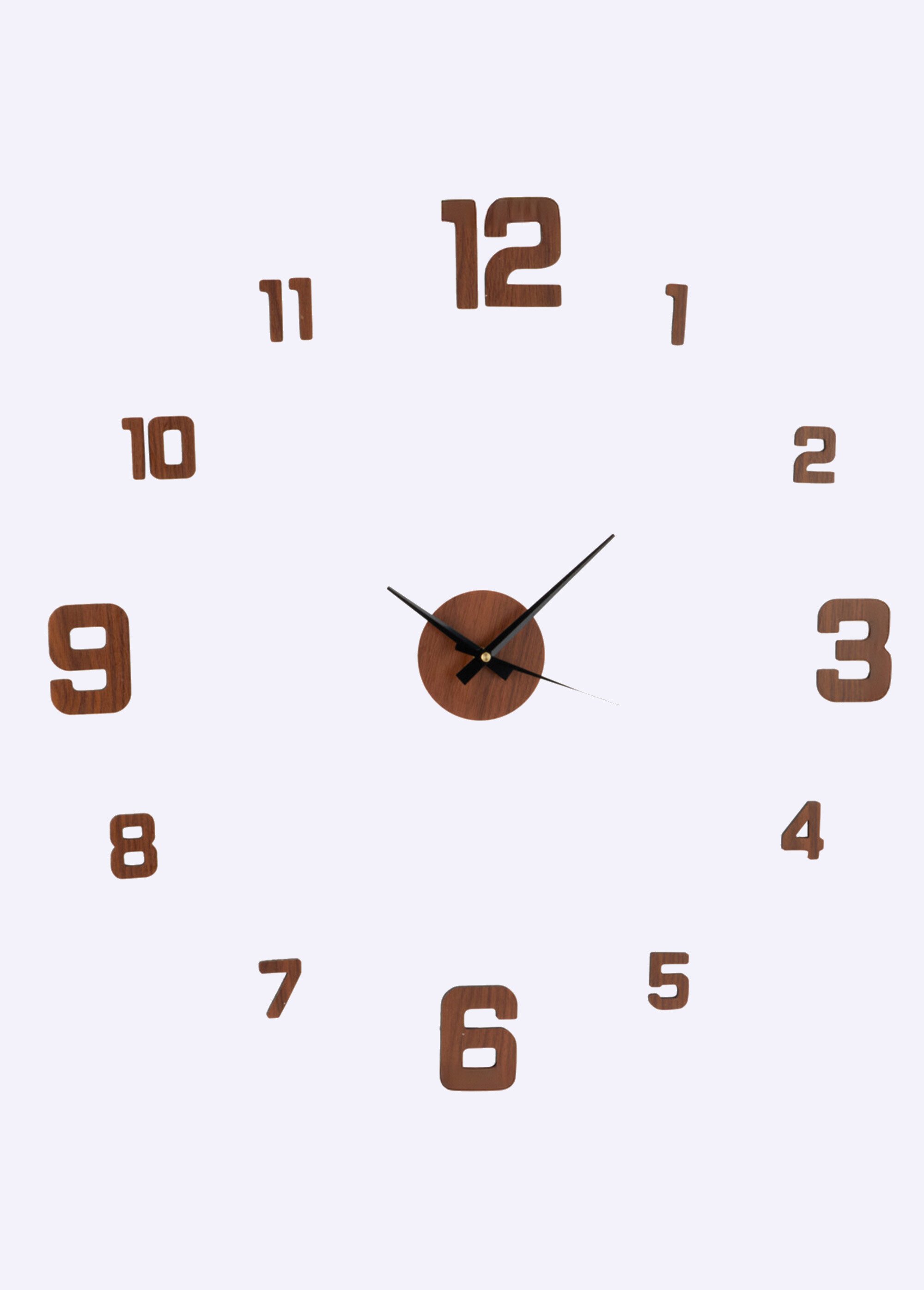 Maxi horloge murale en bois, à installer