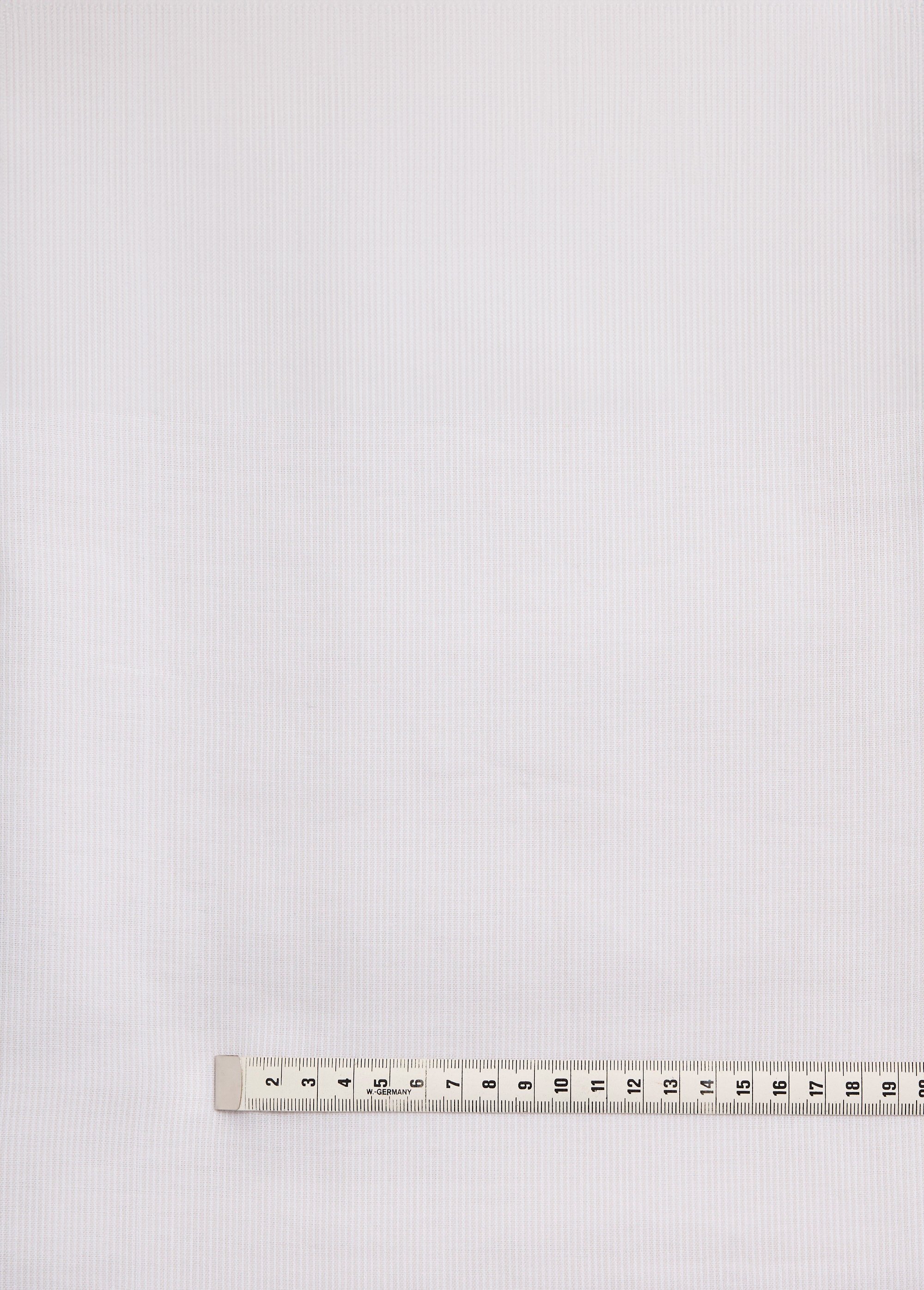 Coupon tissu coton fines rayures faux uni