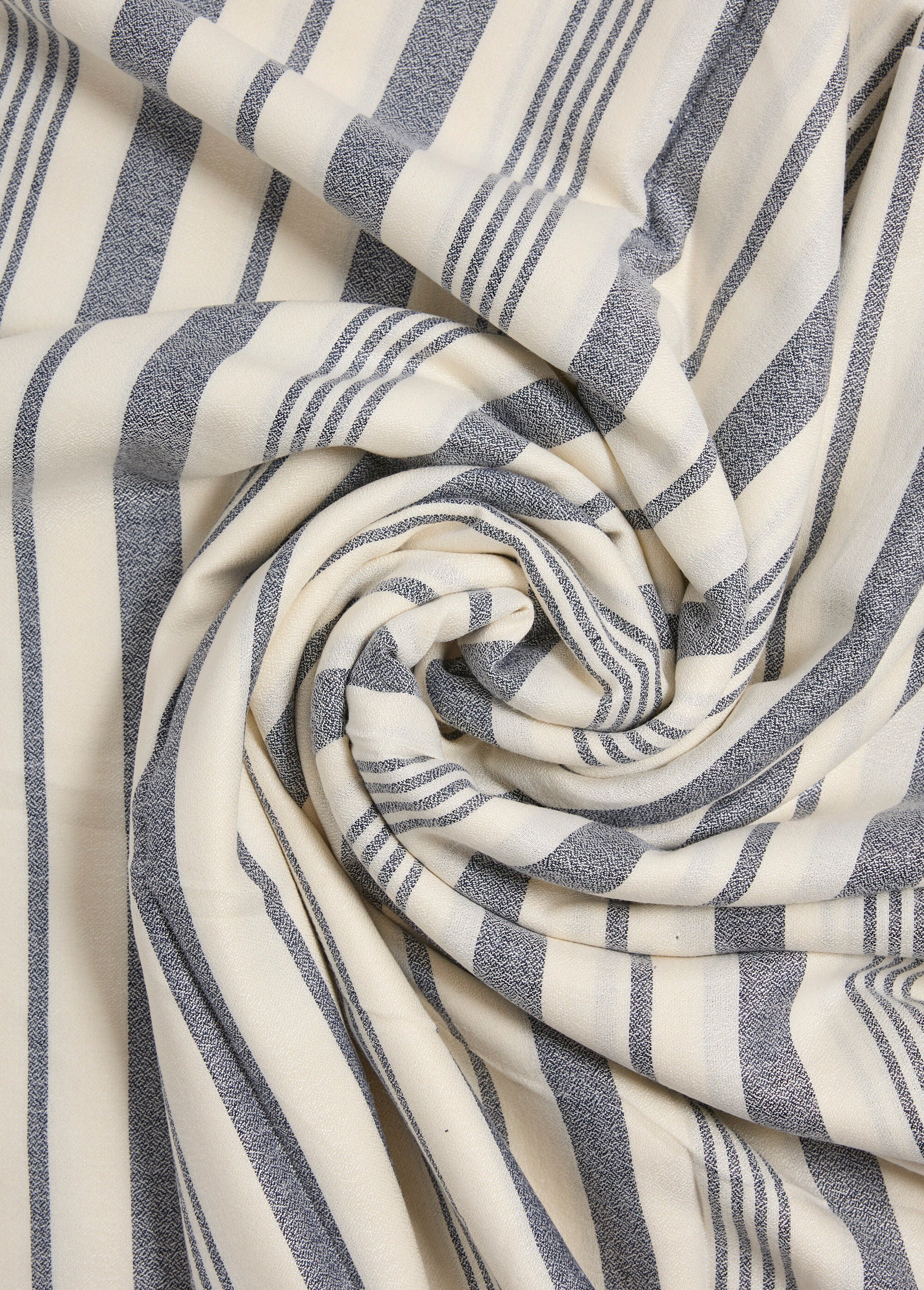 Coupon tissu  coton rayé, St Jean de Luz