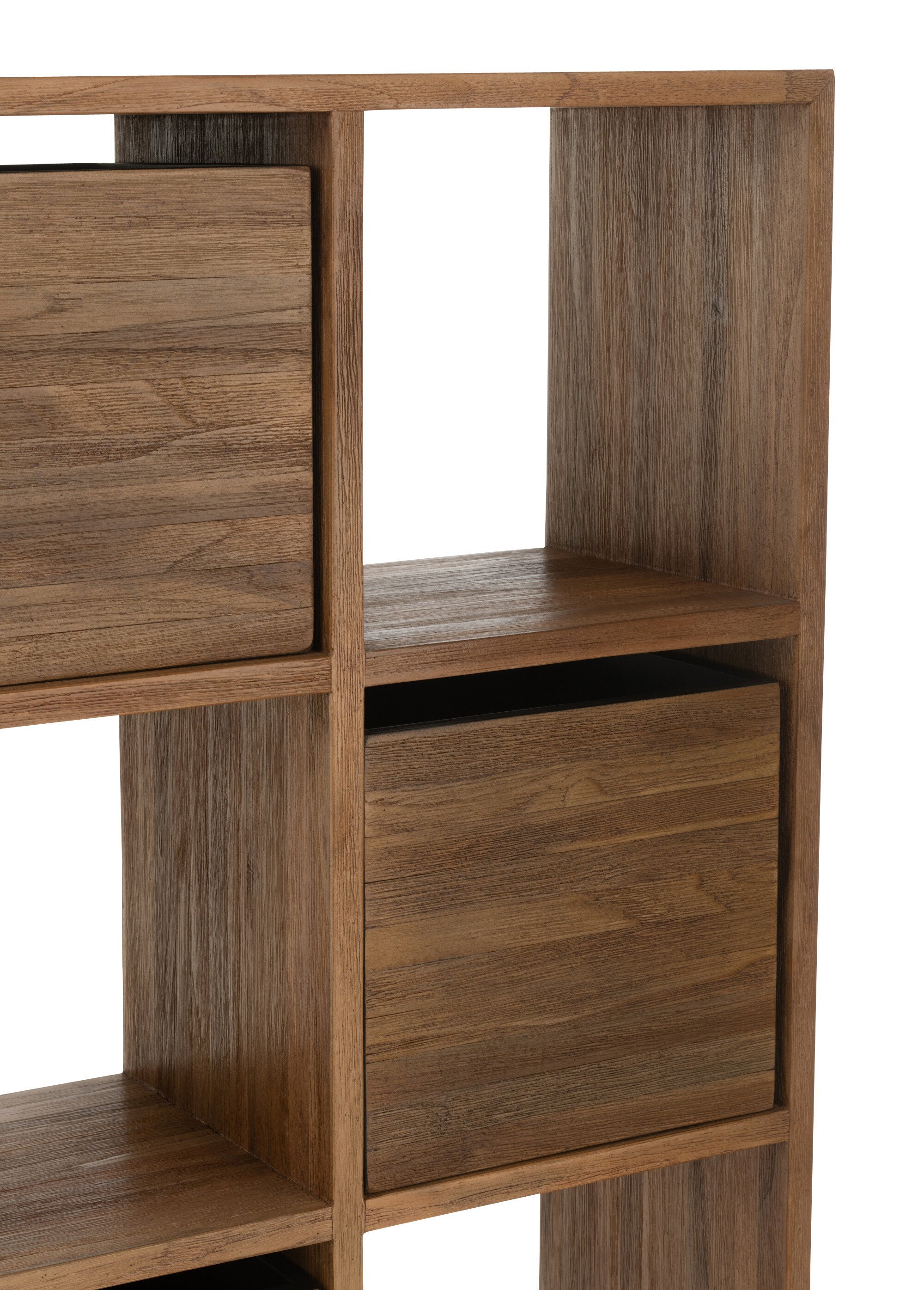 Meuble multicases en teck recyclé BEIGE JP-40803 DE2