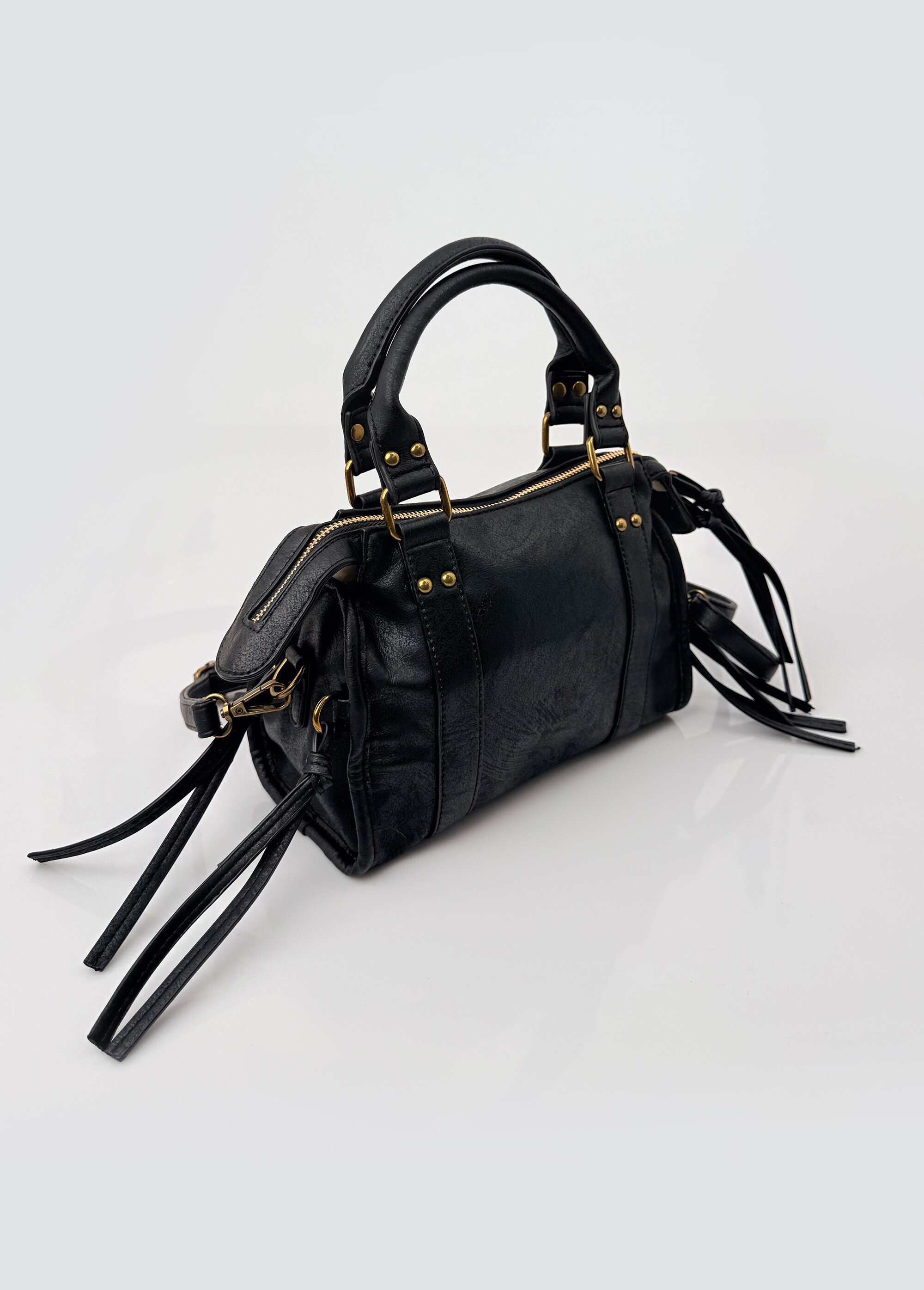 Petit sac à main détails métal vieilli Femme Noir BAG-M-331 DE1