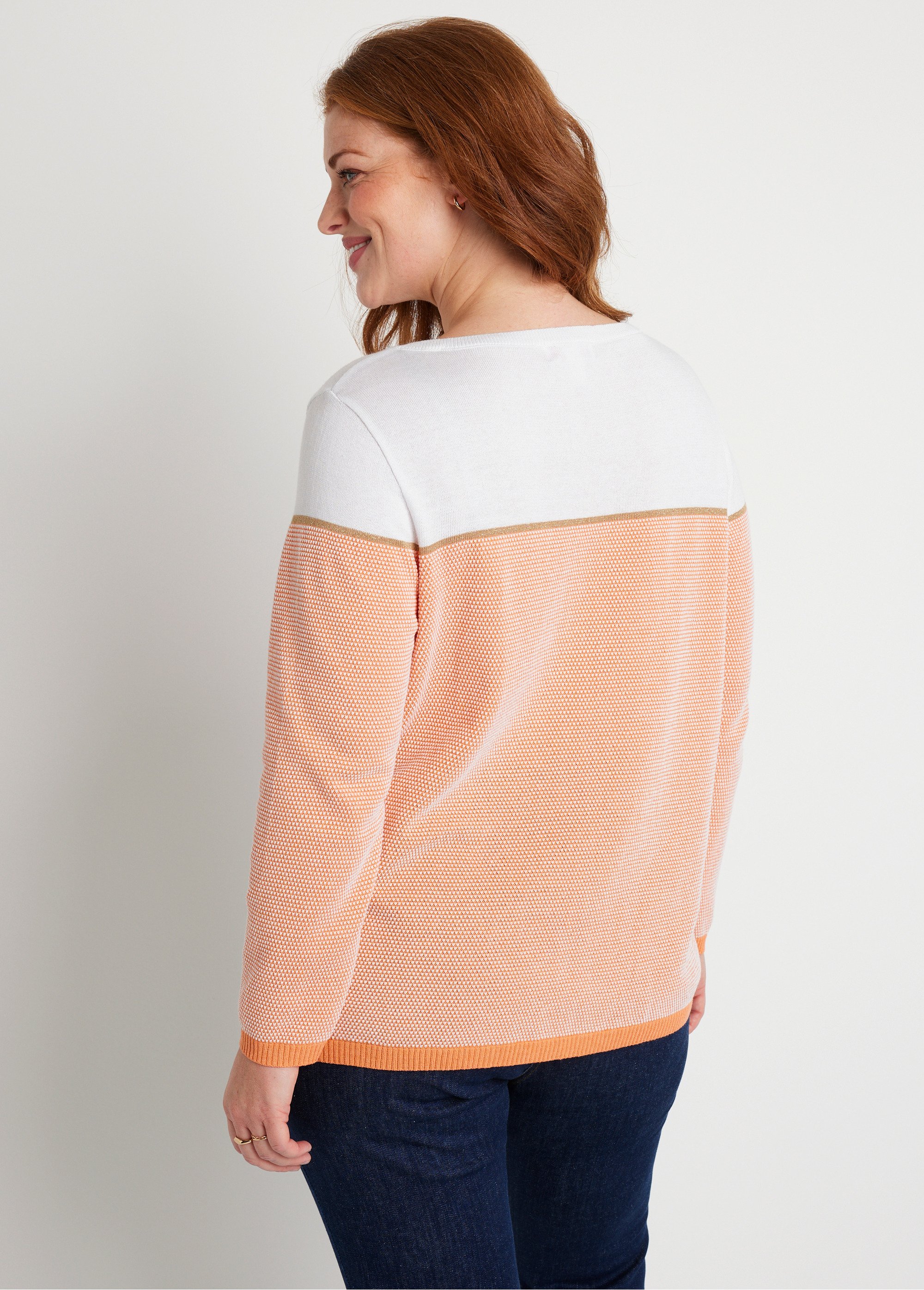 Pull fin col rond manches longues