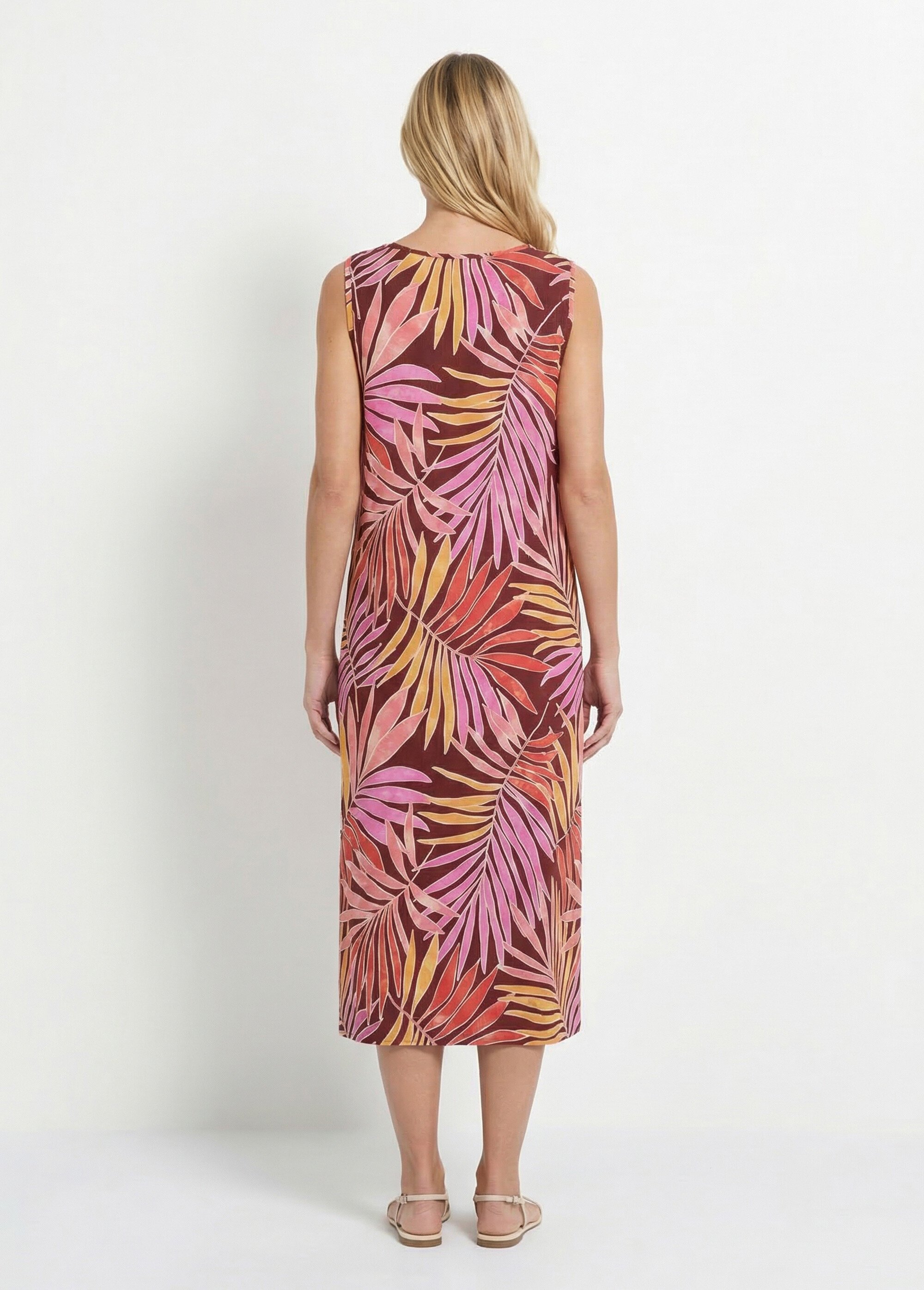 Robe longue sans manches bretelles bijou Femme MULTICOLORE EVRIAN DO1