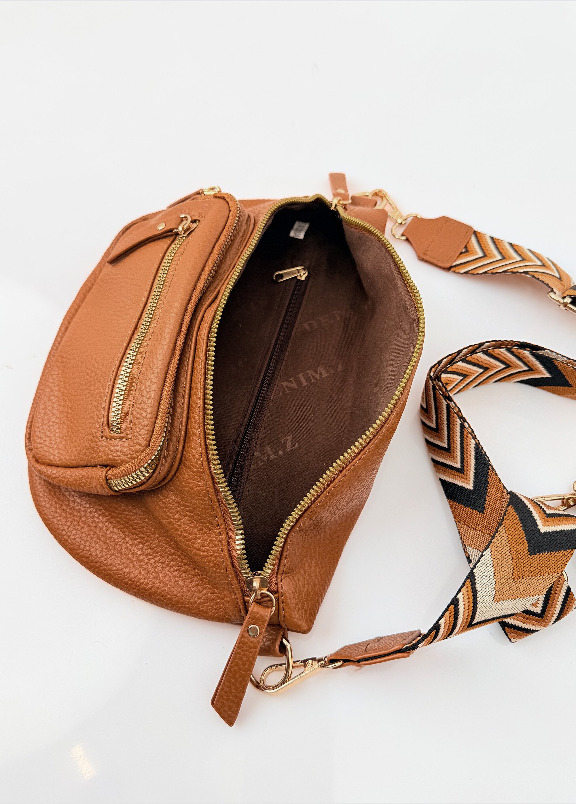Sac banane fantaisie + porte-monnaie Femme Marron BAG-PM301 DE2