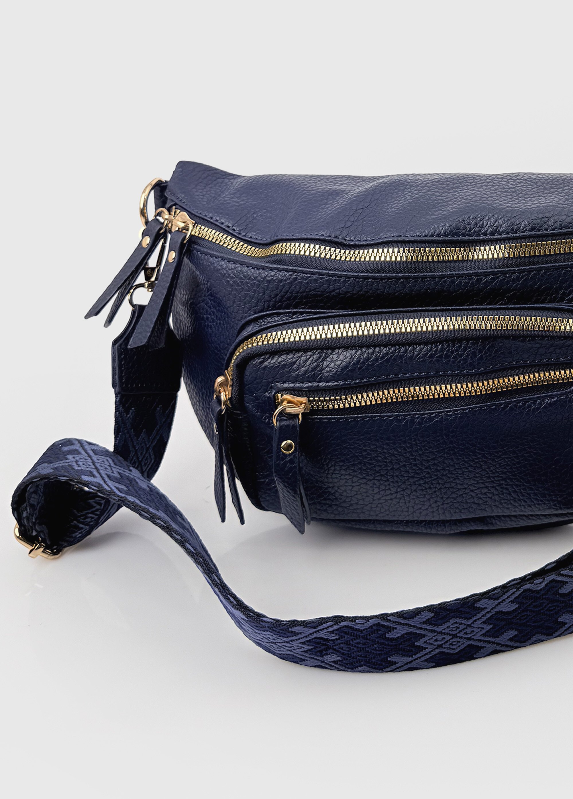 Sac banane fantaisie + porte-monnaie Femme Bleu BAG-PM301 DE2