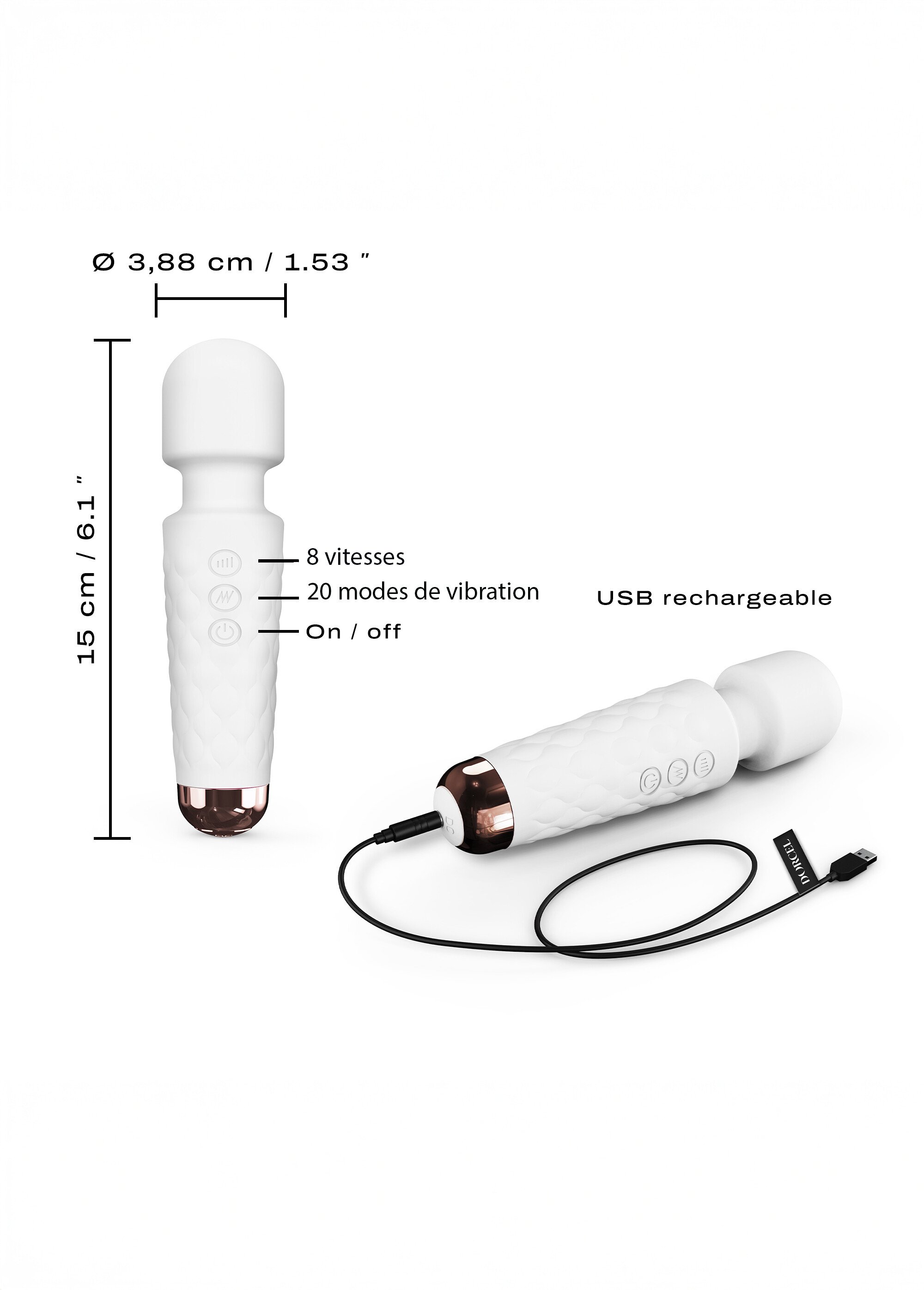 Stimulateur clitoridien, Mini Wanderful BLANC LOV-6073148 DE2