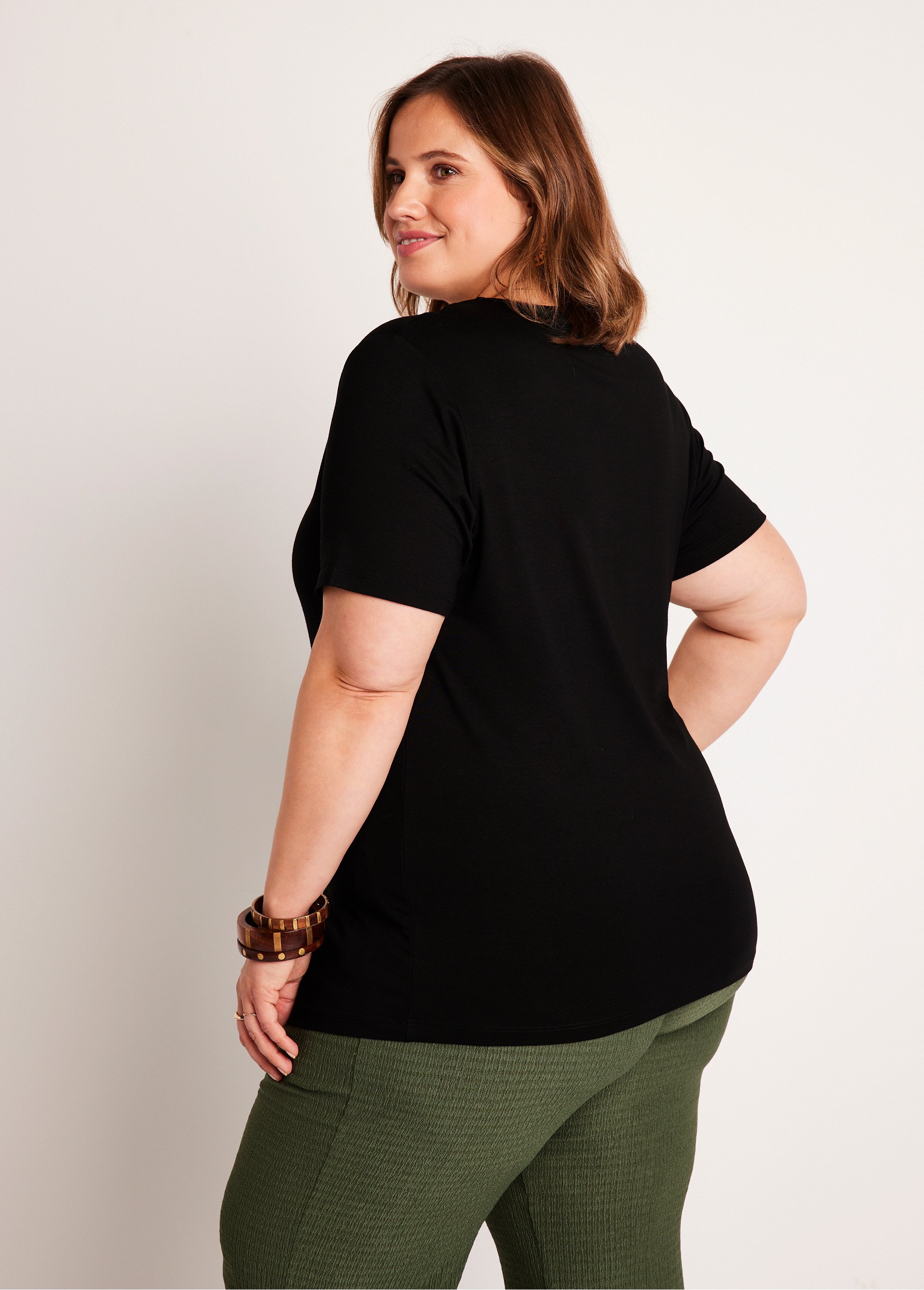 T-shirt manches courtes uni ou imprimé