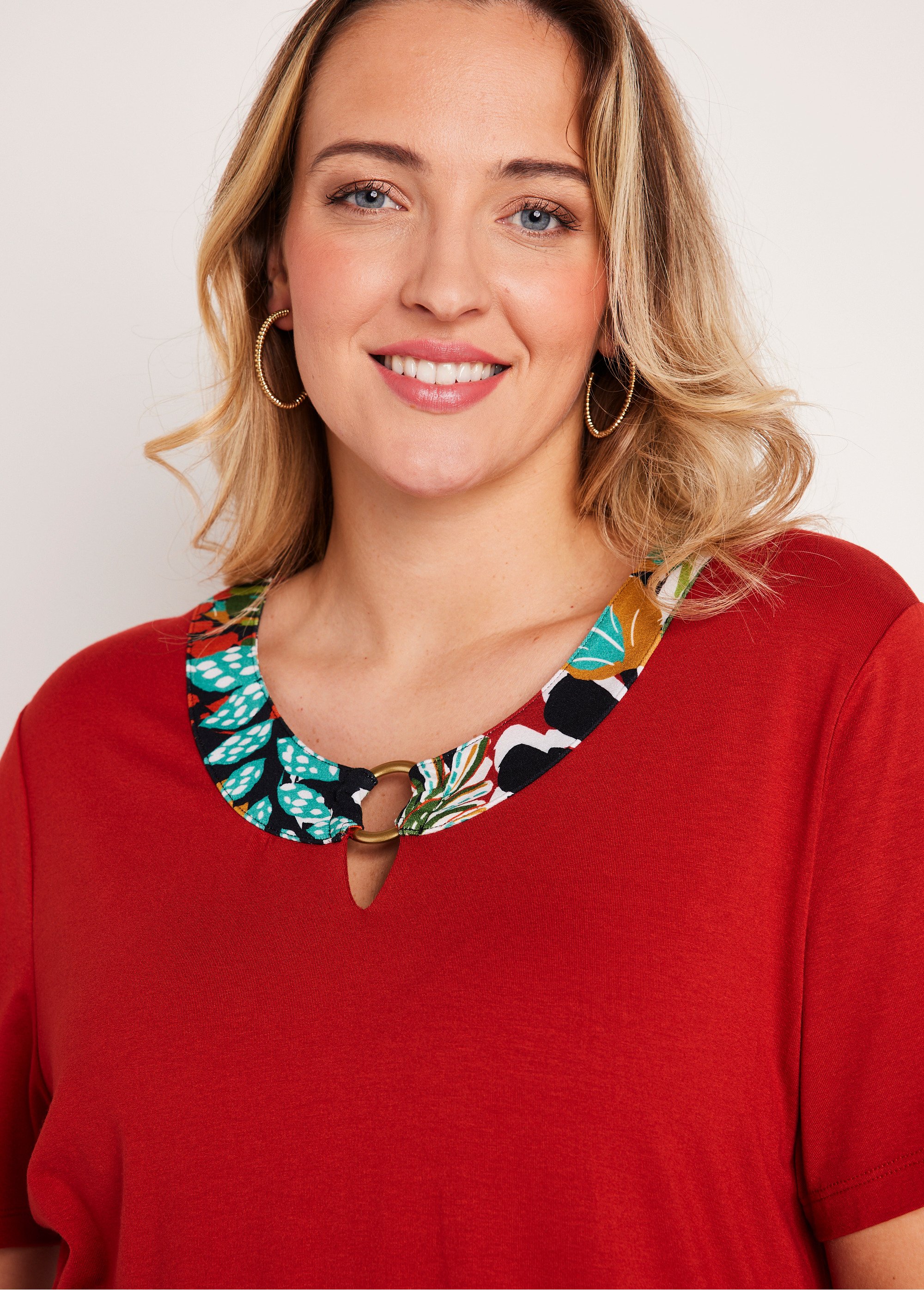 T-shirt manches courtes uni ou imprimé