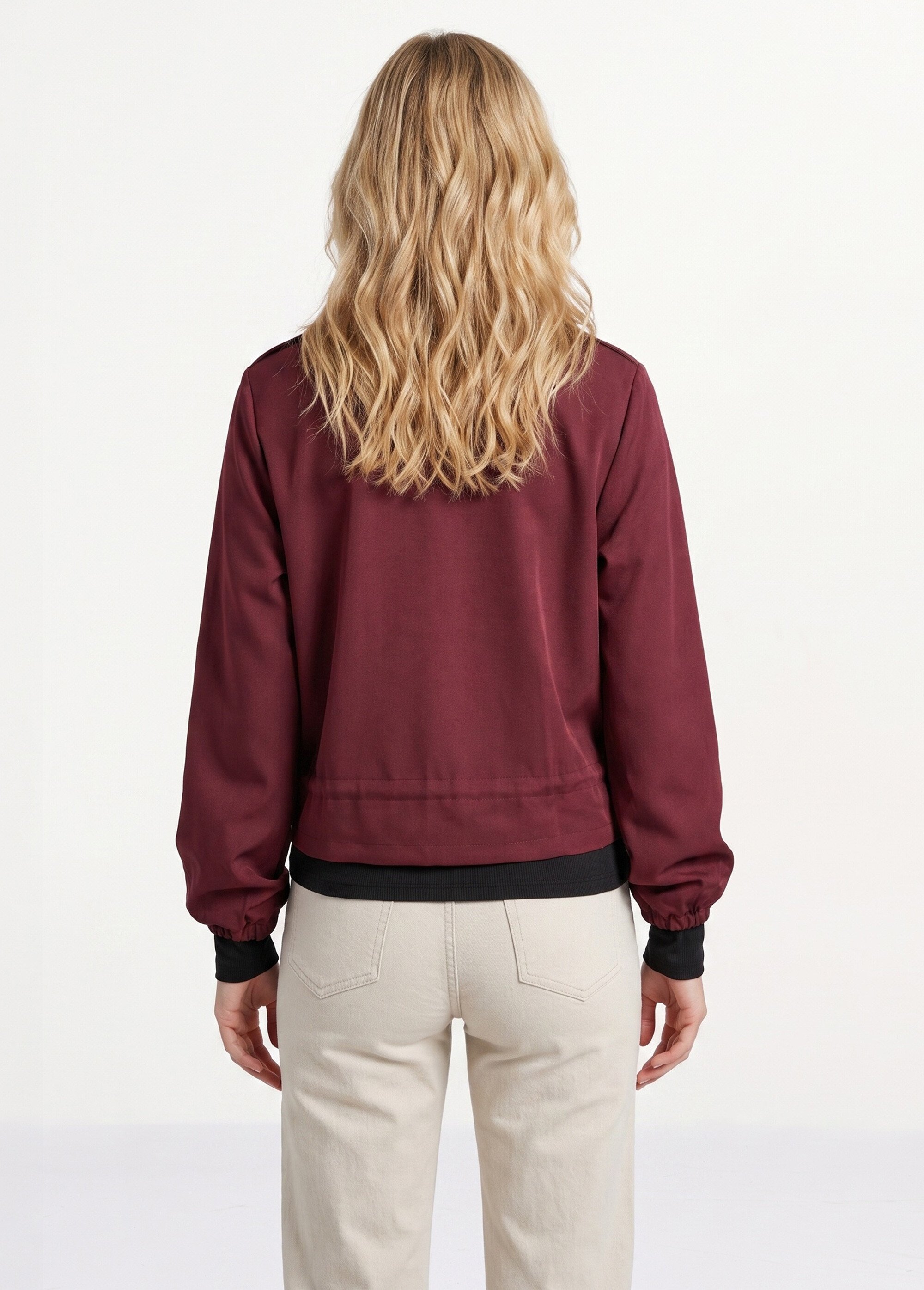 Veste mi-saison avec poignets resserrés Femme Rouge JB-A3227 DO1