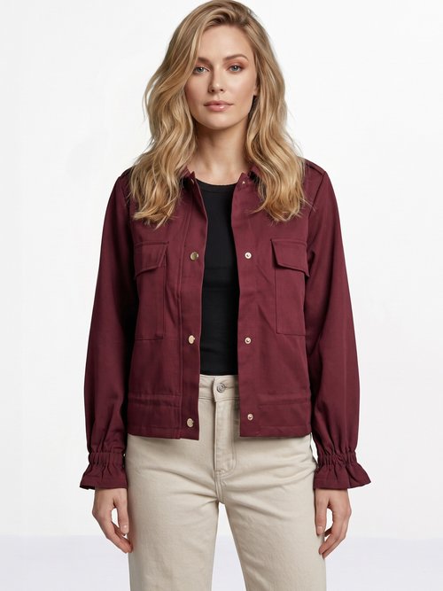 Veste mi-saison avec poignets resserrés Femme Rouge JB-A3227 FA1
