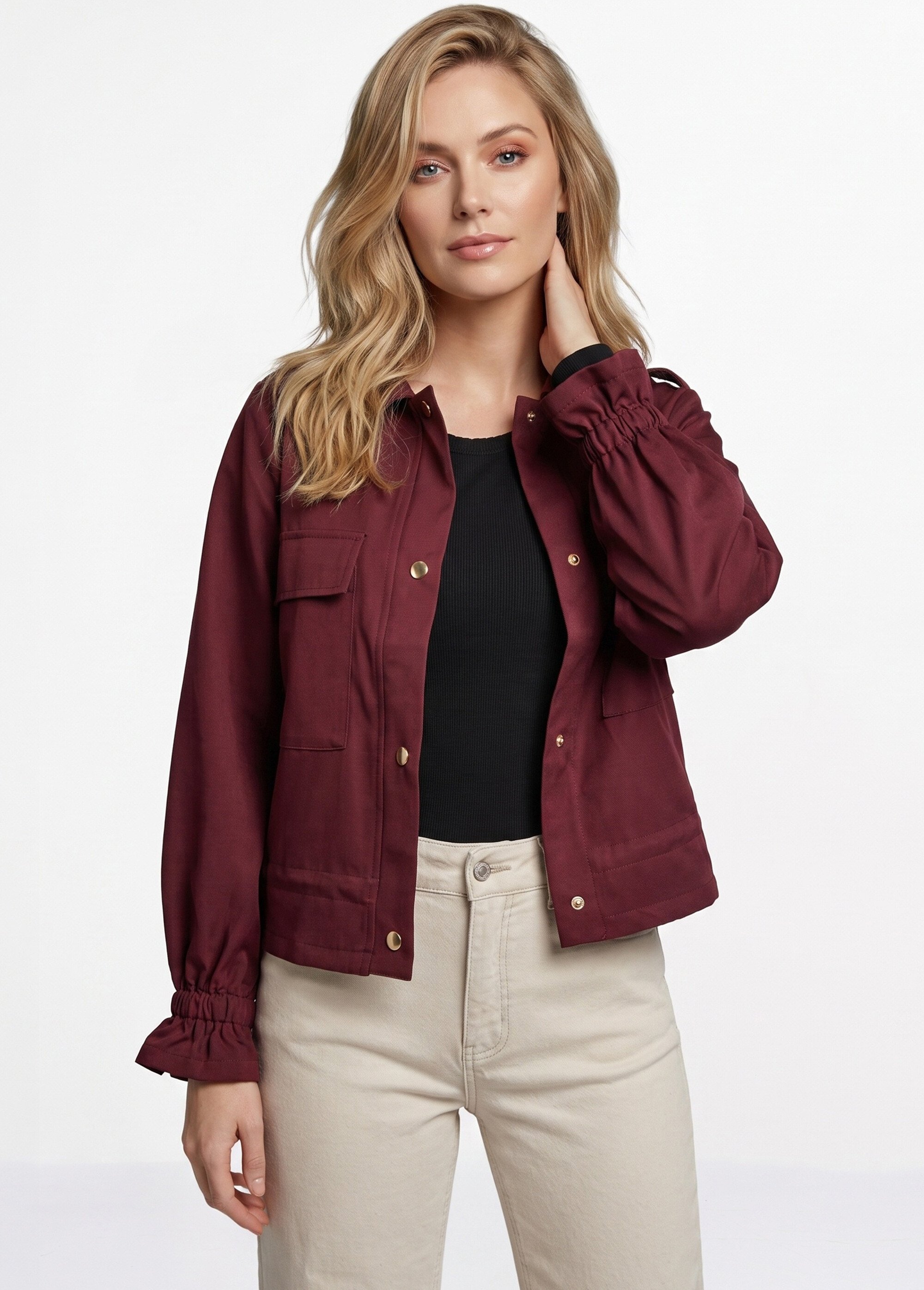Veste mi-saison avec poignets resserrés Femme Rouge JB-A3227 MV1