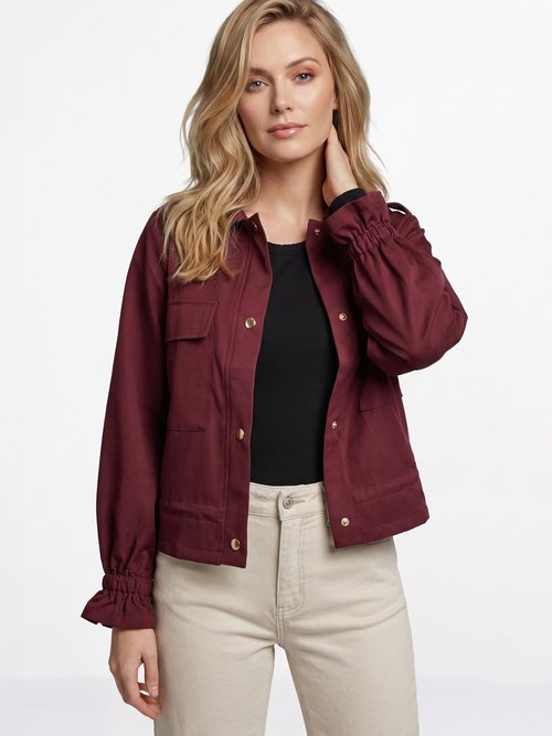 Veste mi-saison avec poignets resserrés Femme Rouge JB-A3227 MV1