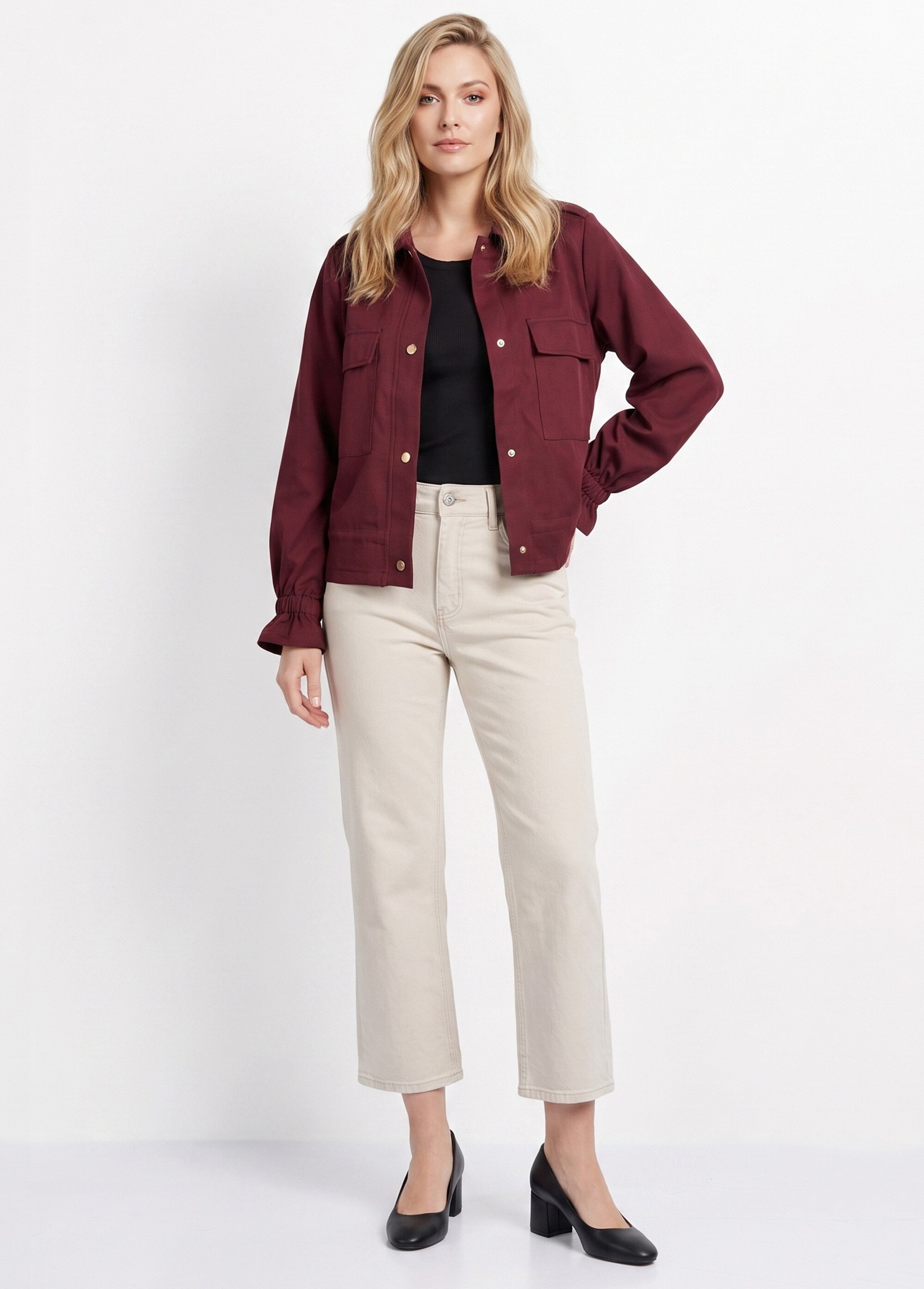 Veste mi-saison avec poignets resserrés Femme Rouge JB-A3227 SI1