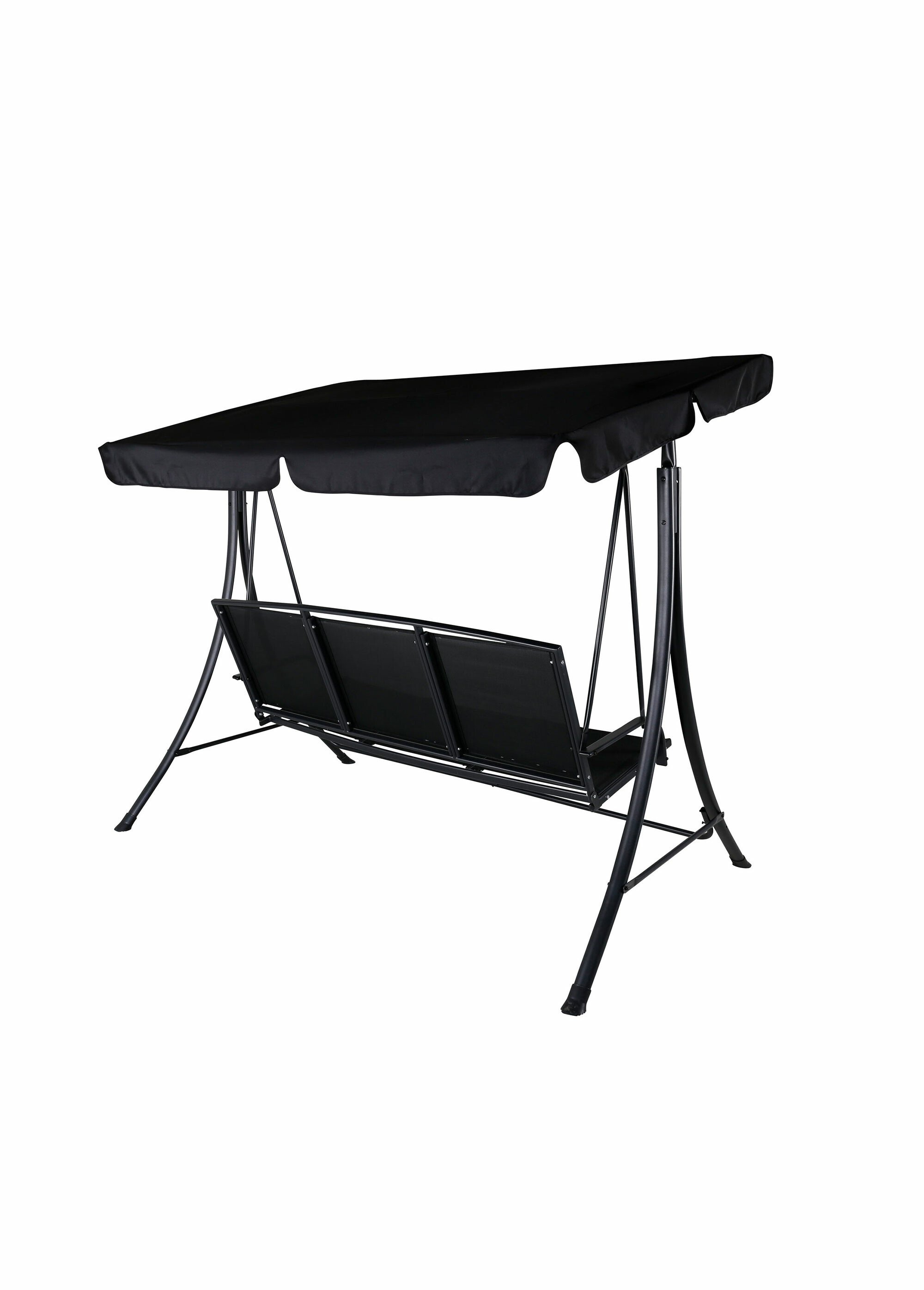Balancelle canapé 3 places avec toit NOIR VEN-1016-408 DO1