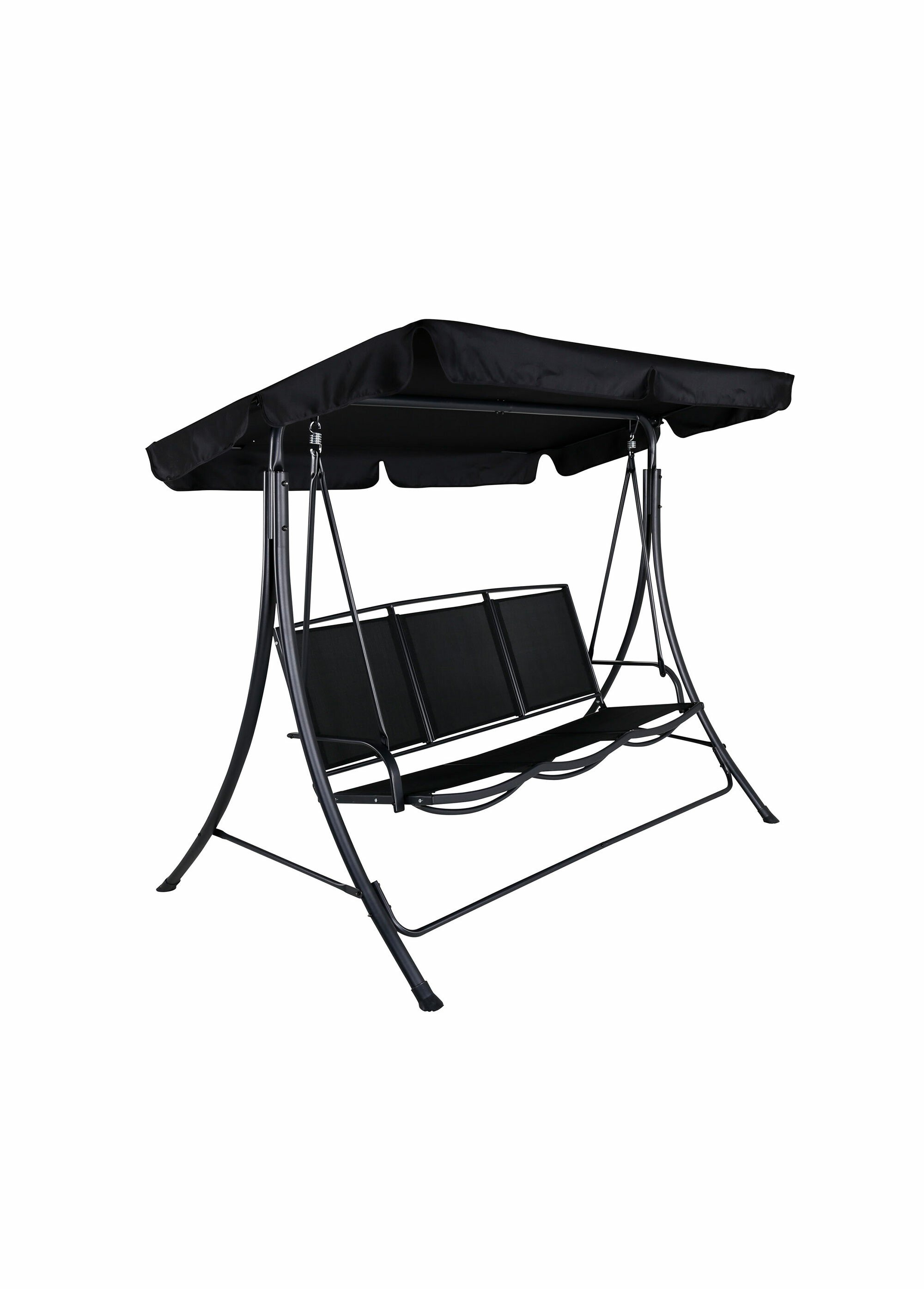 Balancelle canapé 3 places avec toit NOIR VEN-1016-408 FA1