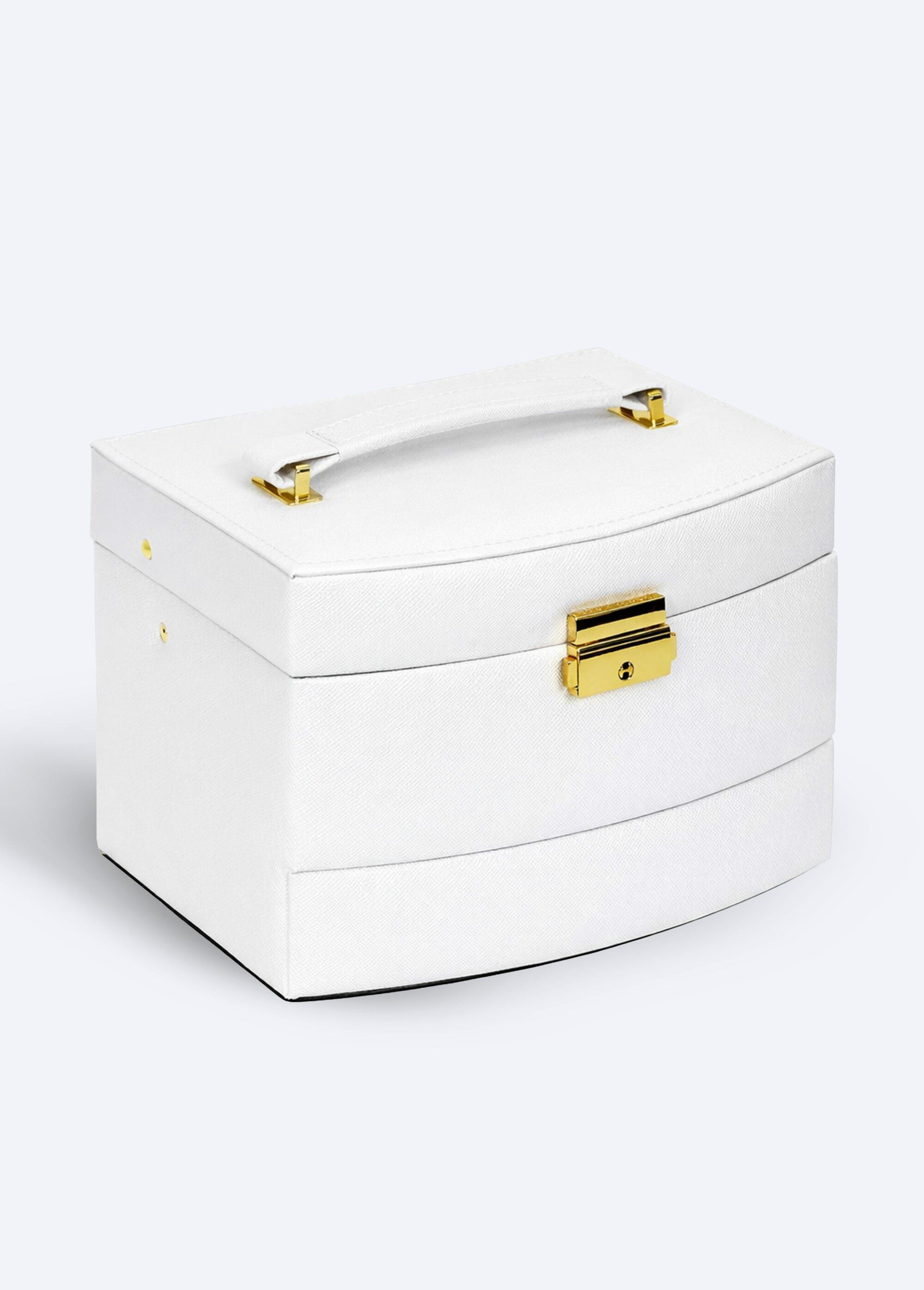 Boîte à bijoux simili cuir 3 niveaux
