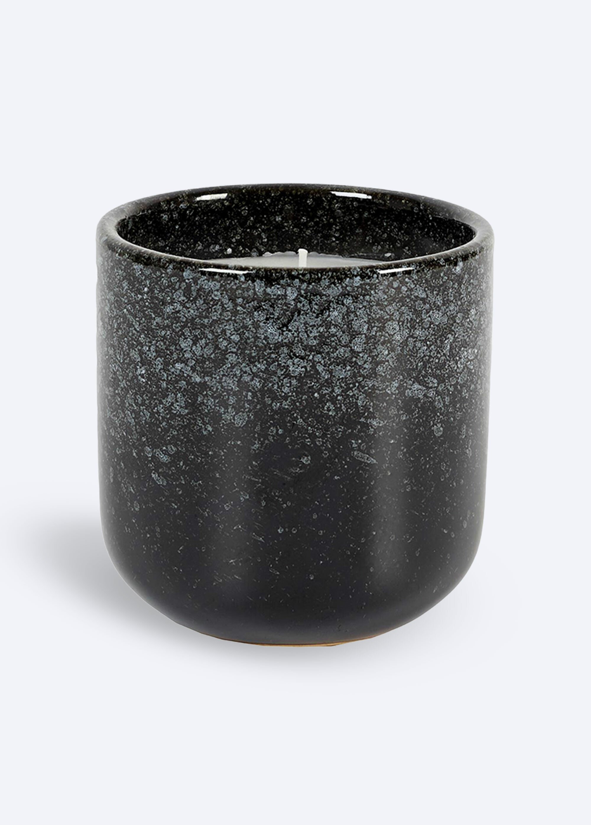 Bougie parfumée pot en céramique, 9cm Noir CMP-BO5629 FA1