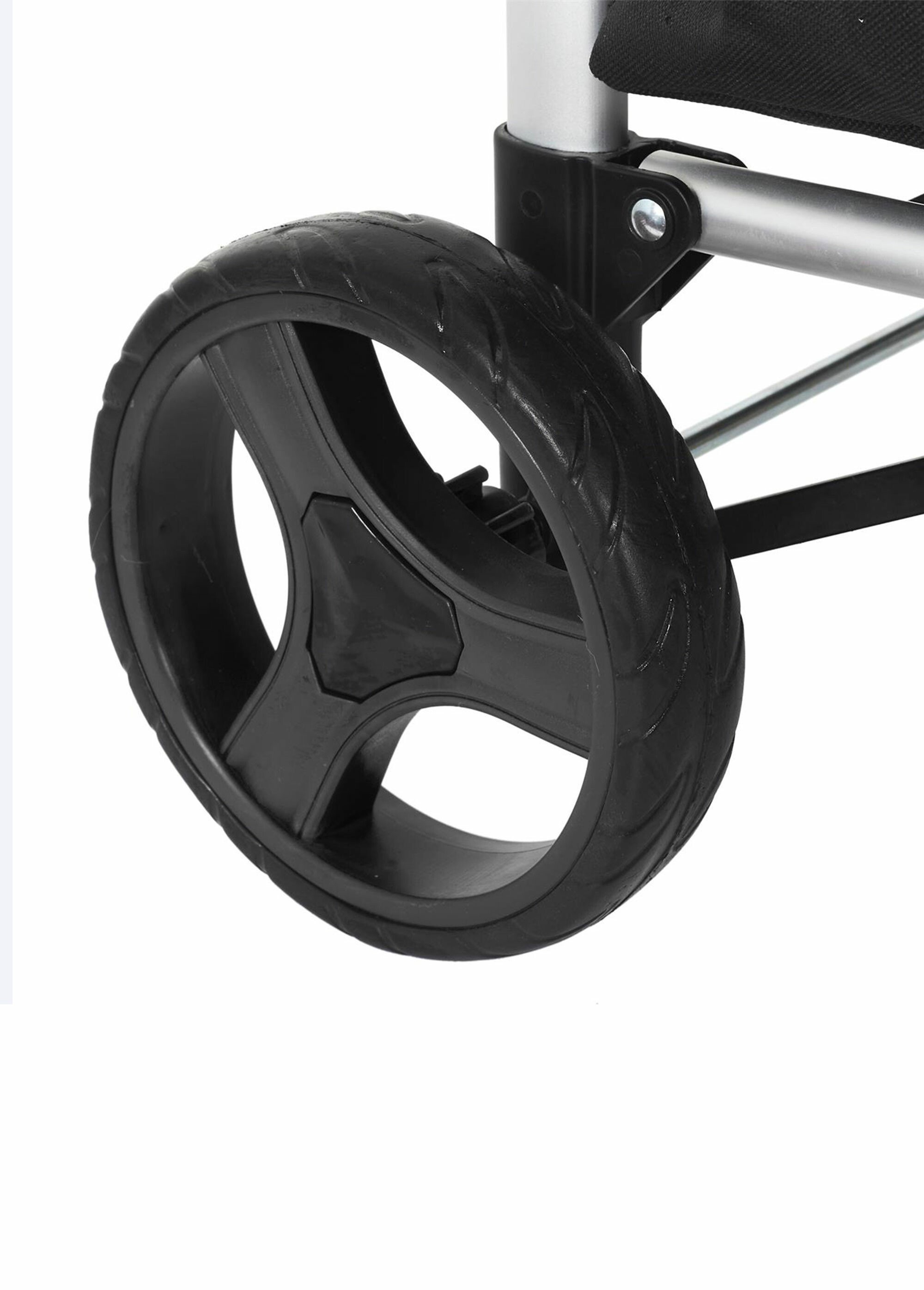 Chariot de shopping déperlant pliable Femme Noir CMP-SH1904 DE4