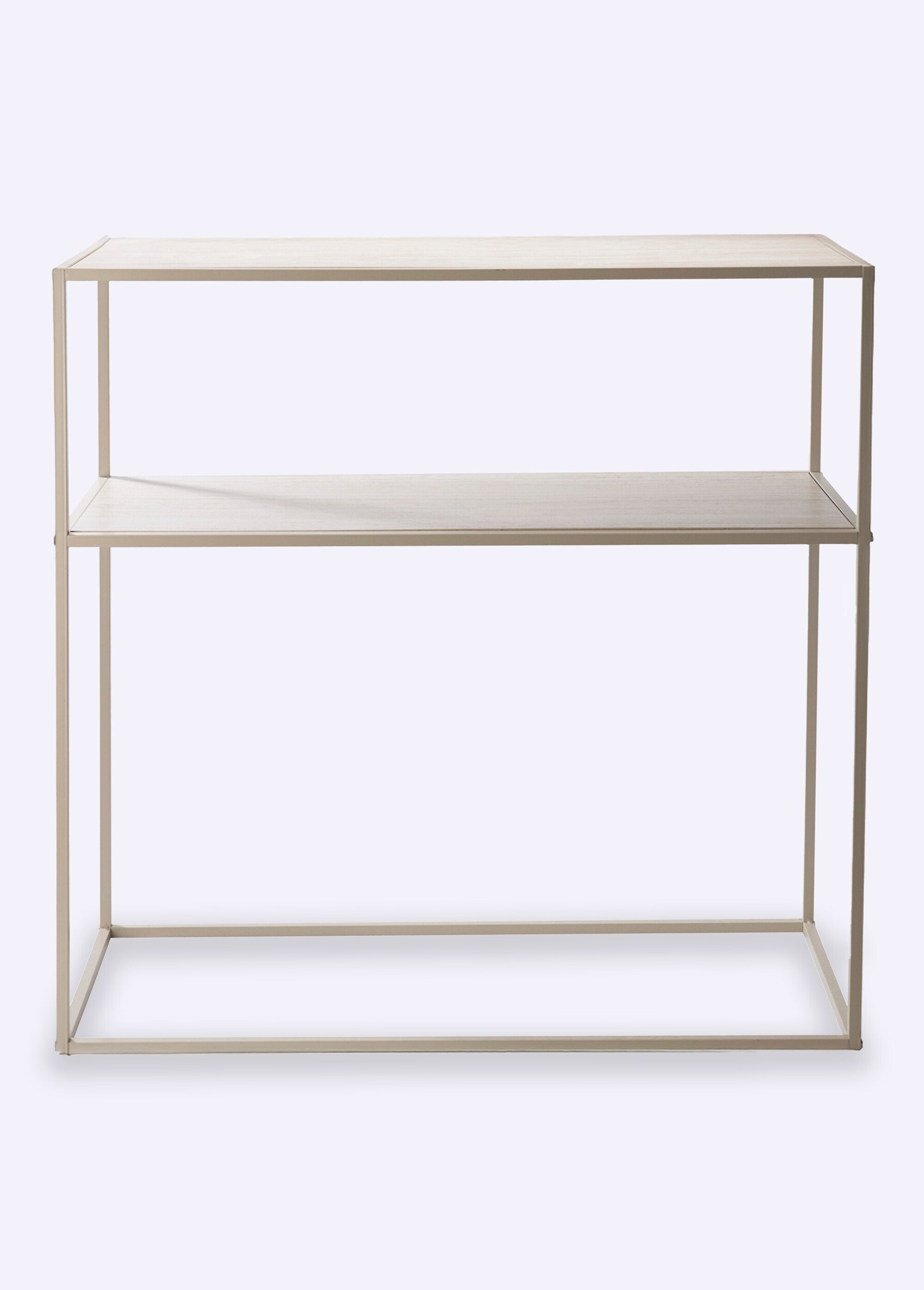 Console épurée en bois et métal