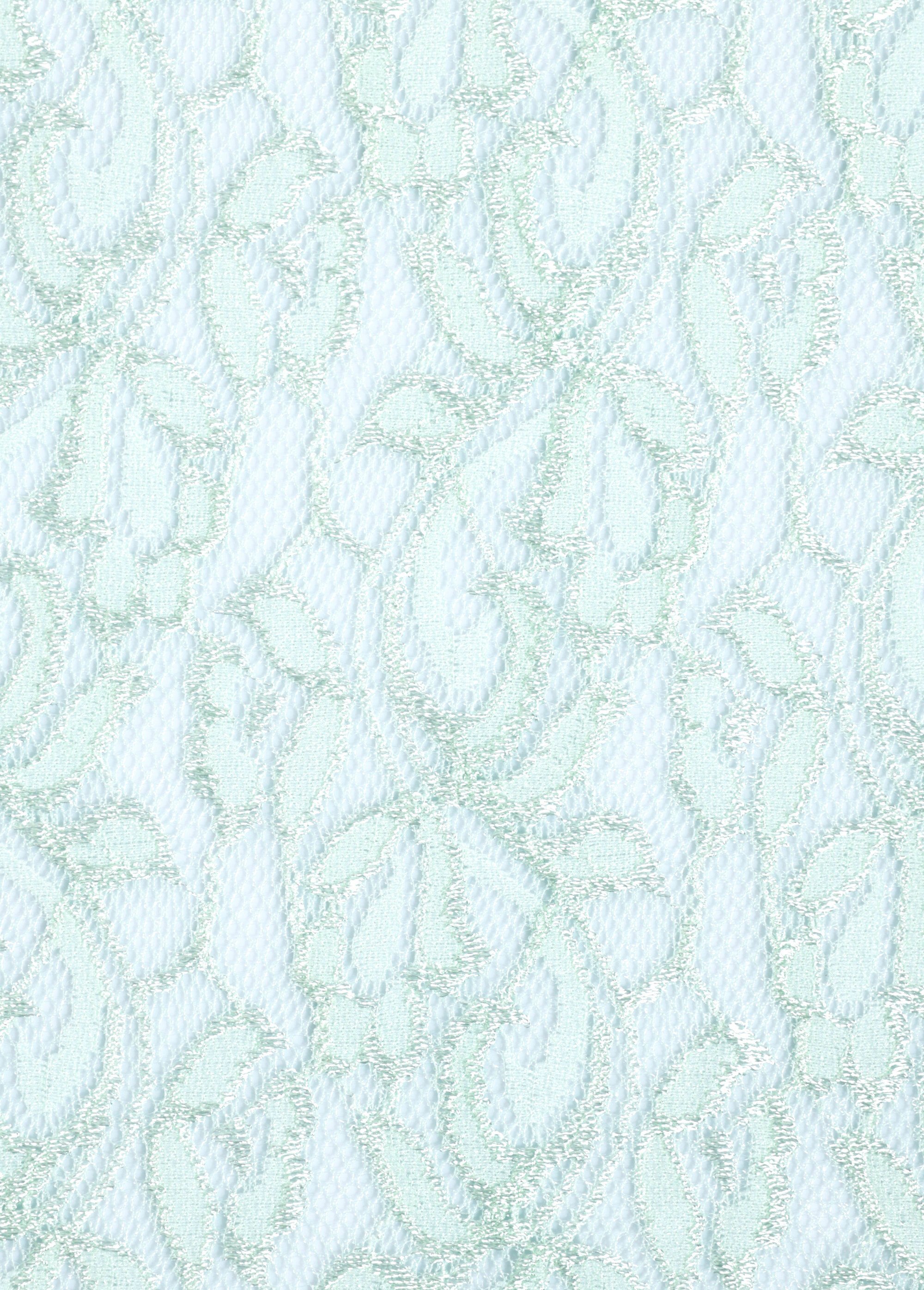 Coupon dentelle fleurie à reflets, 2V VERT COT146072 DE2