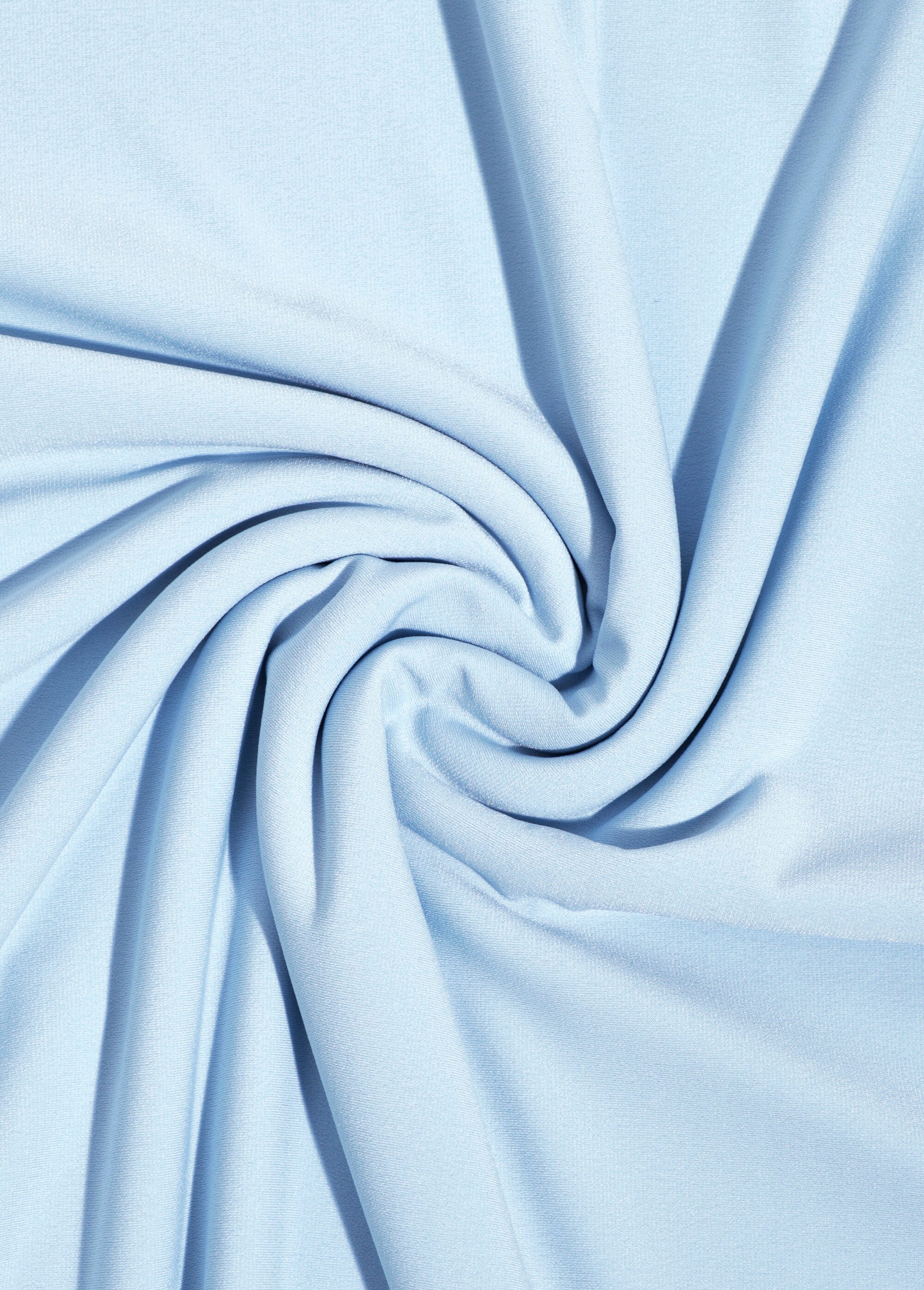 Coupon tissu habillement jersey, douceur BLEU COT148444 FA1