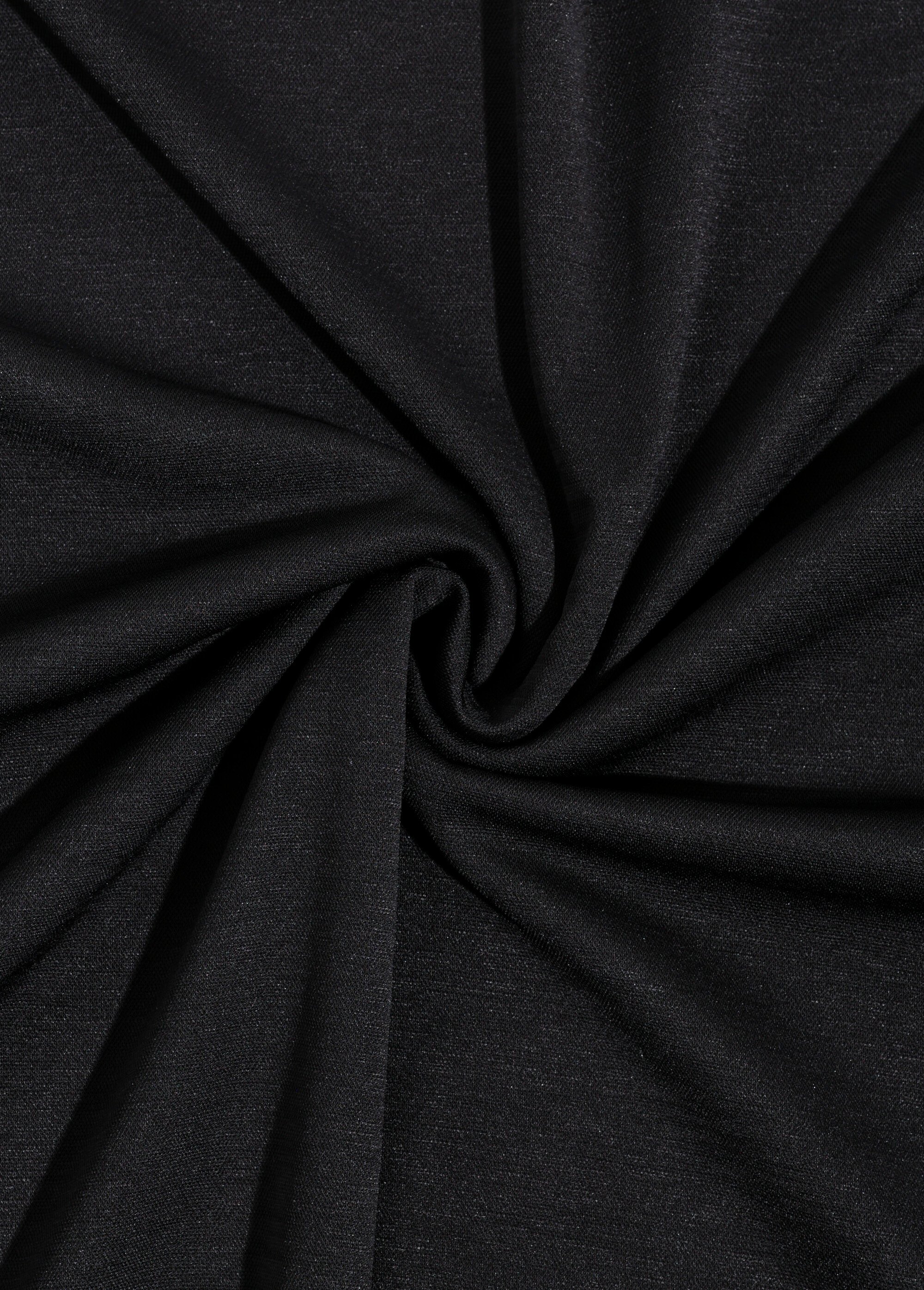 Coupon tissu maille polo, sombre NOIR COT140453 FA1