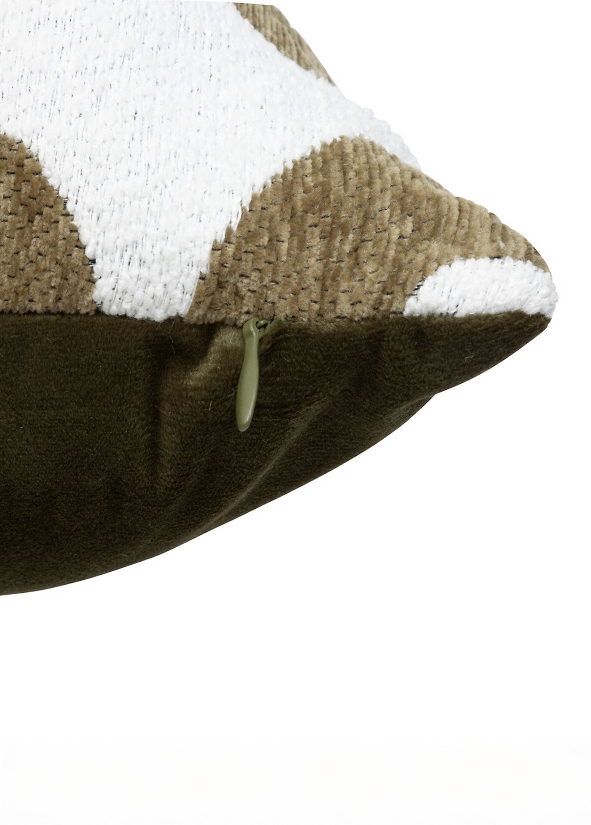 Coussin jacquard chenille, Safina Marron JJA-204484B DE1